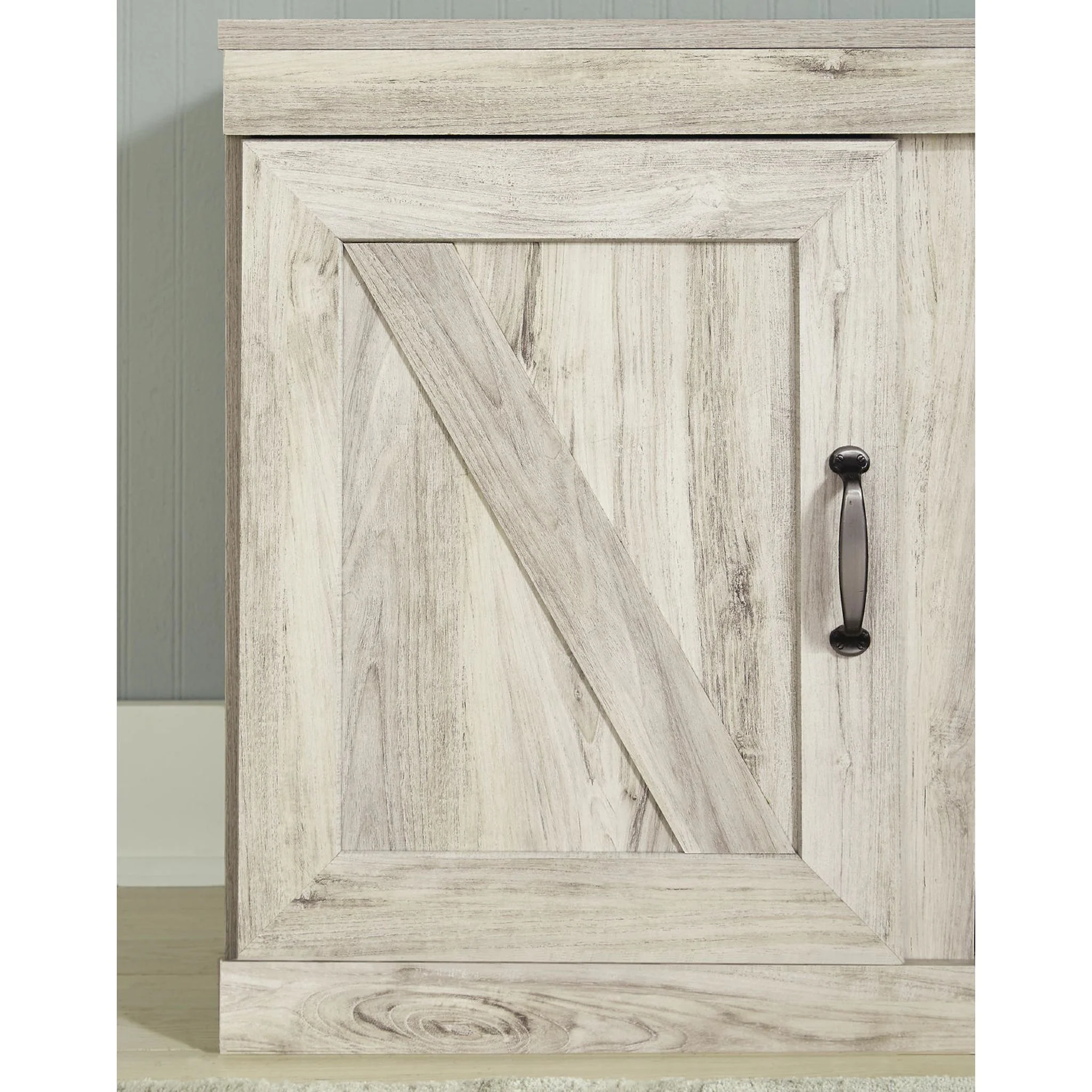 Bellaby TV Stand with Fireplace - Whitewash - Image 3