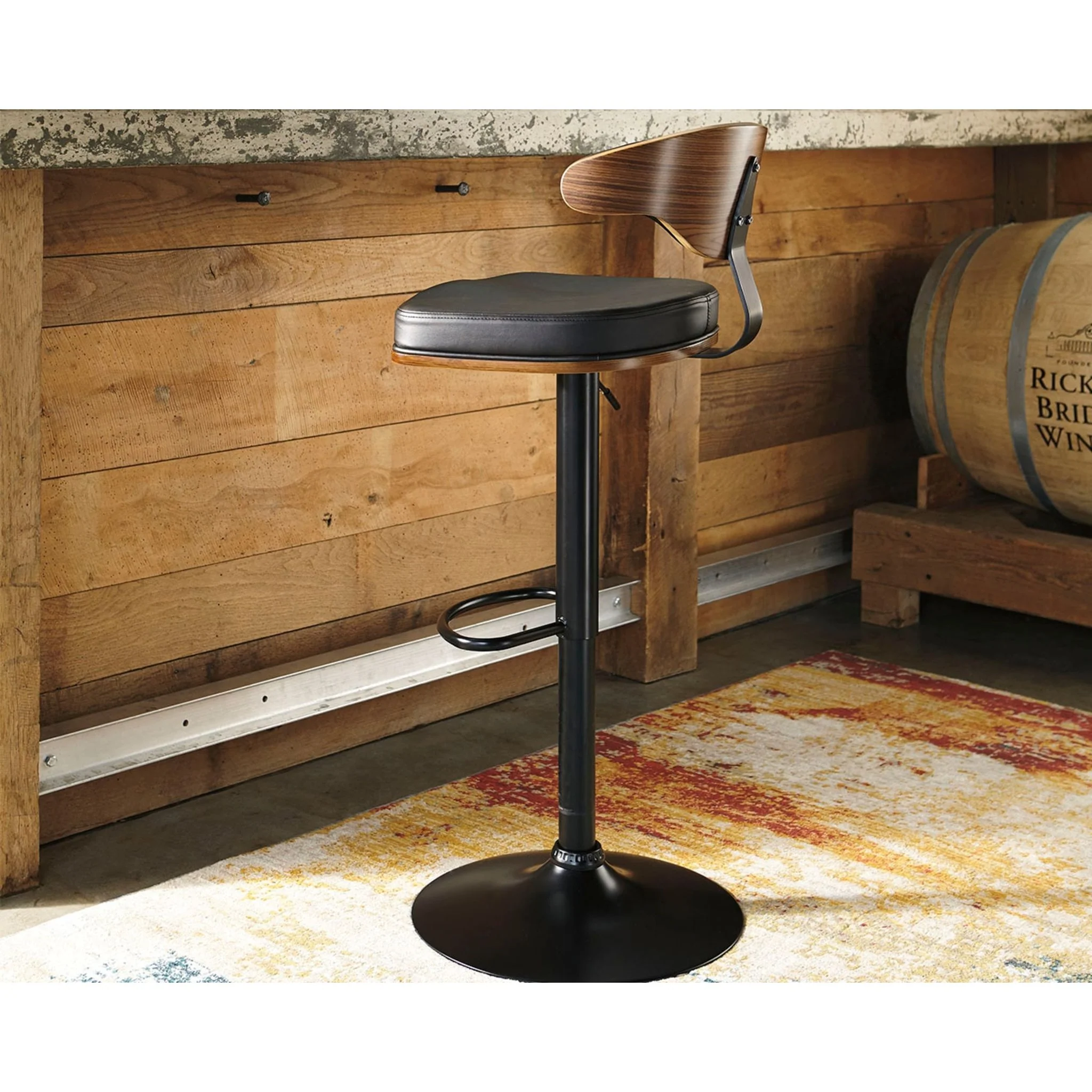 Bellatier Adjustable Height Stool - Brown/Black - (D120-330) - Image 3