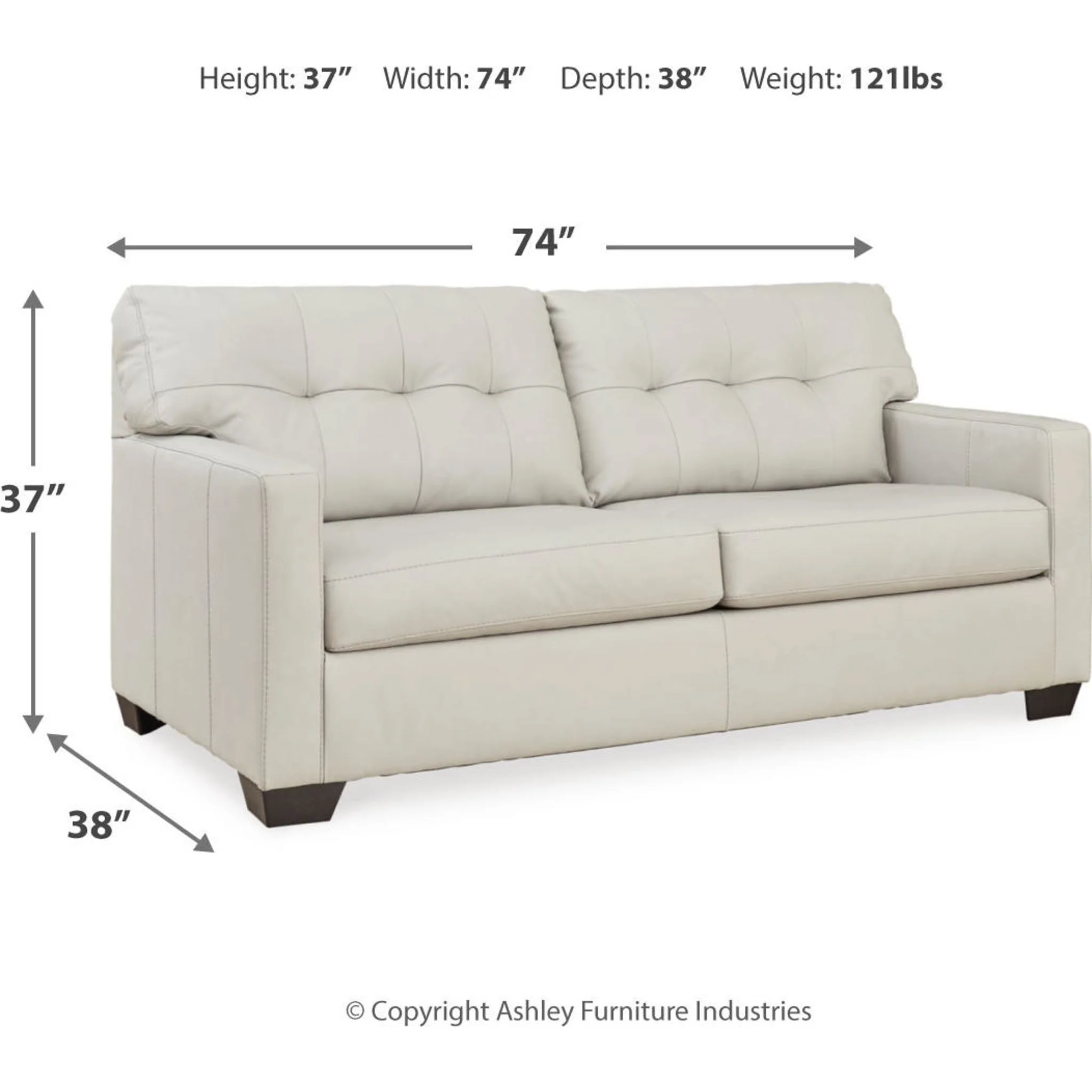 Belziani Sofa - Coconut - Image 11