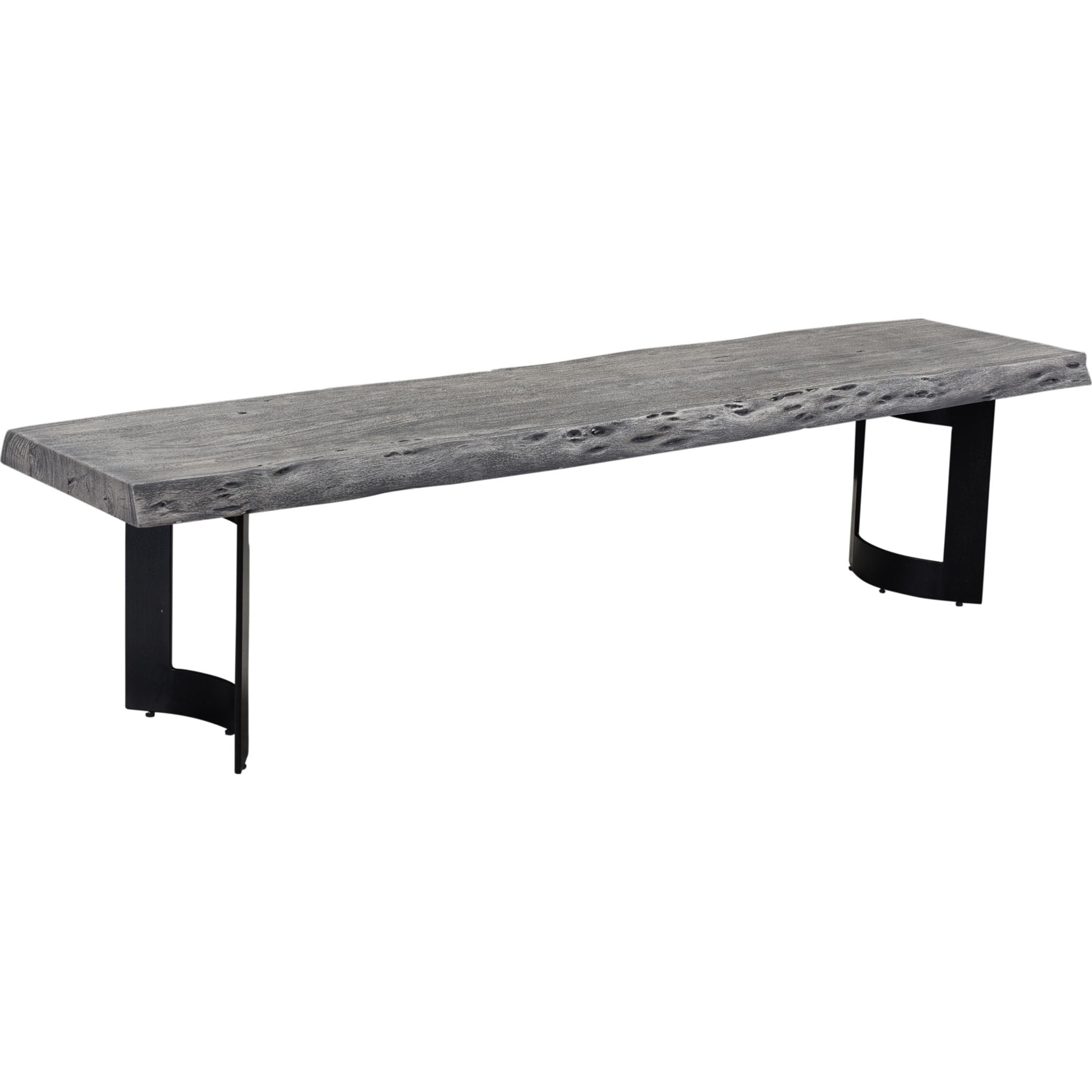 Bent Dining Bench - Weathered Grey - (1564555K) - Image 2
