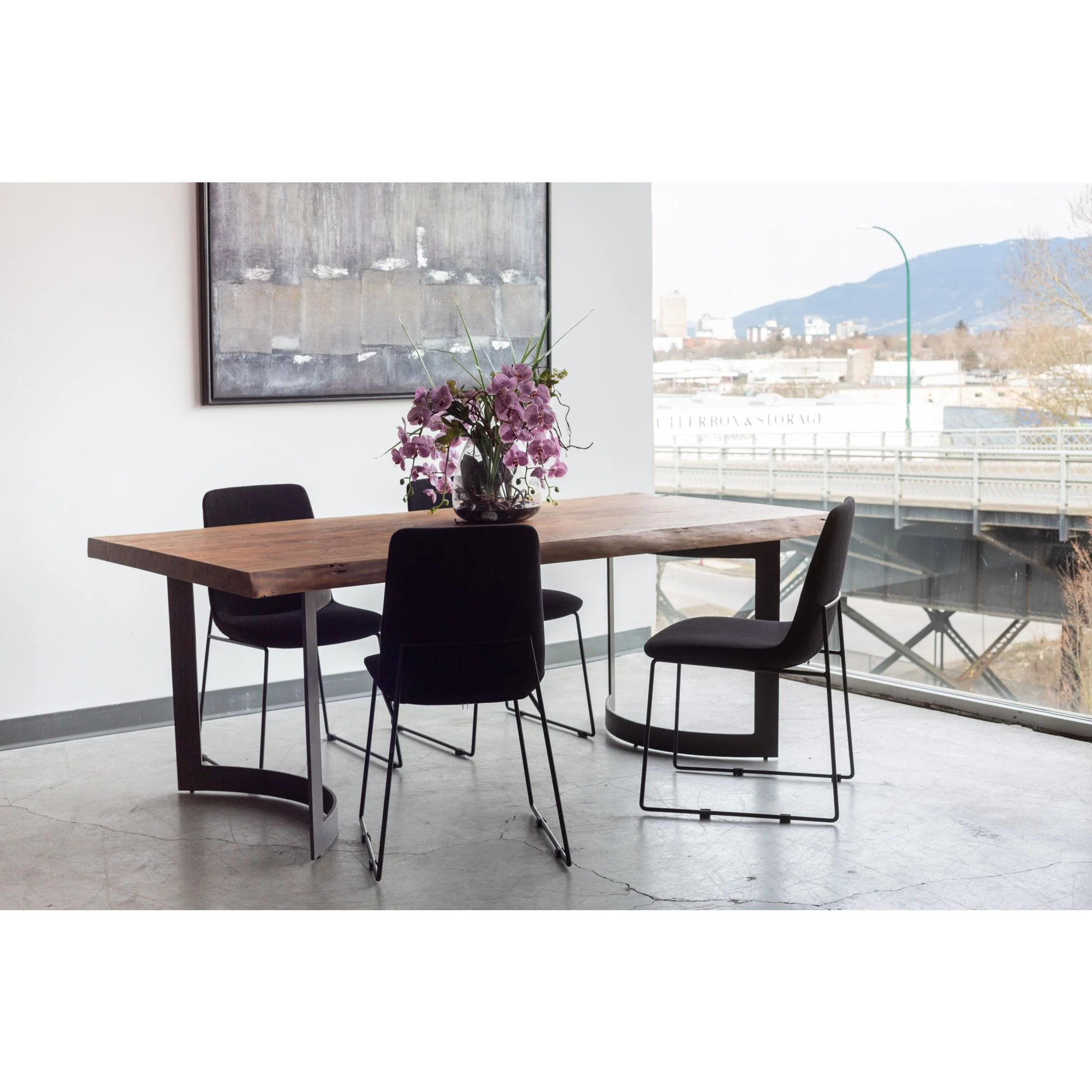 Bent Dining Table - Smoked - (1564563K) - Image 9