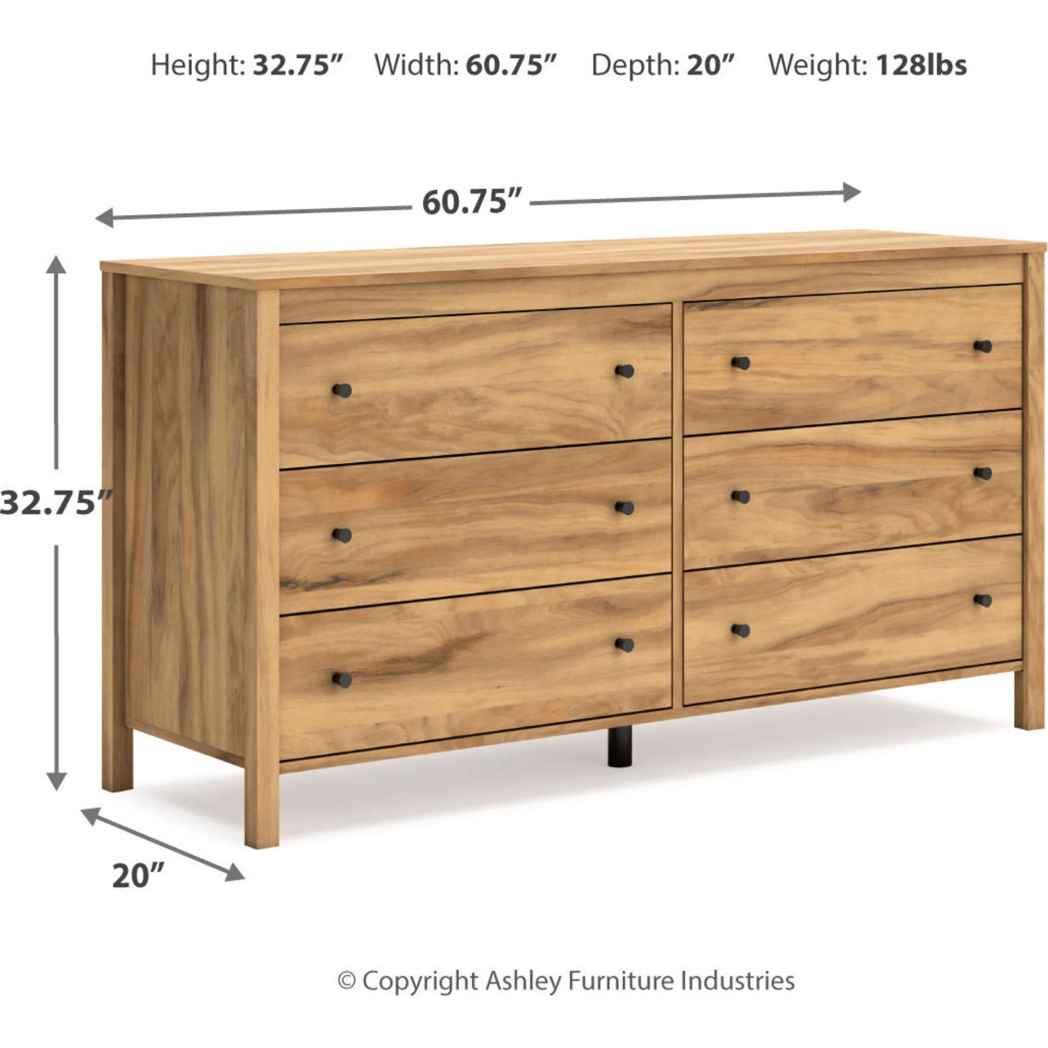 Bermacy Dresser - Light Brown - Image 4