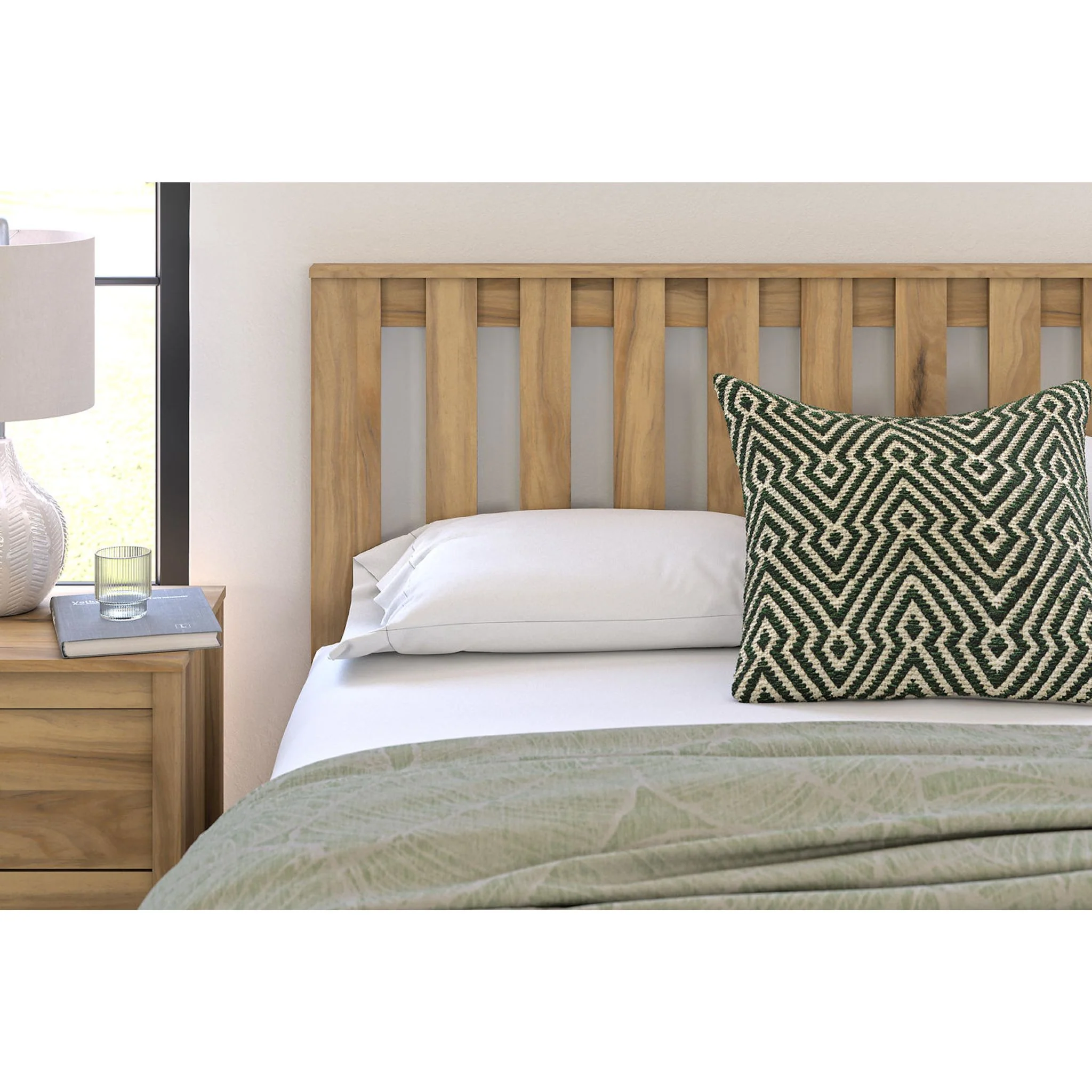 Bermacy Full Platform Bed - Light Brown - Image 5