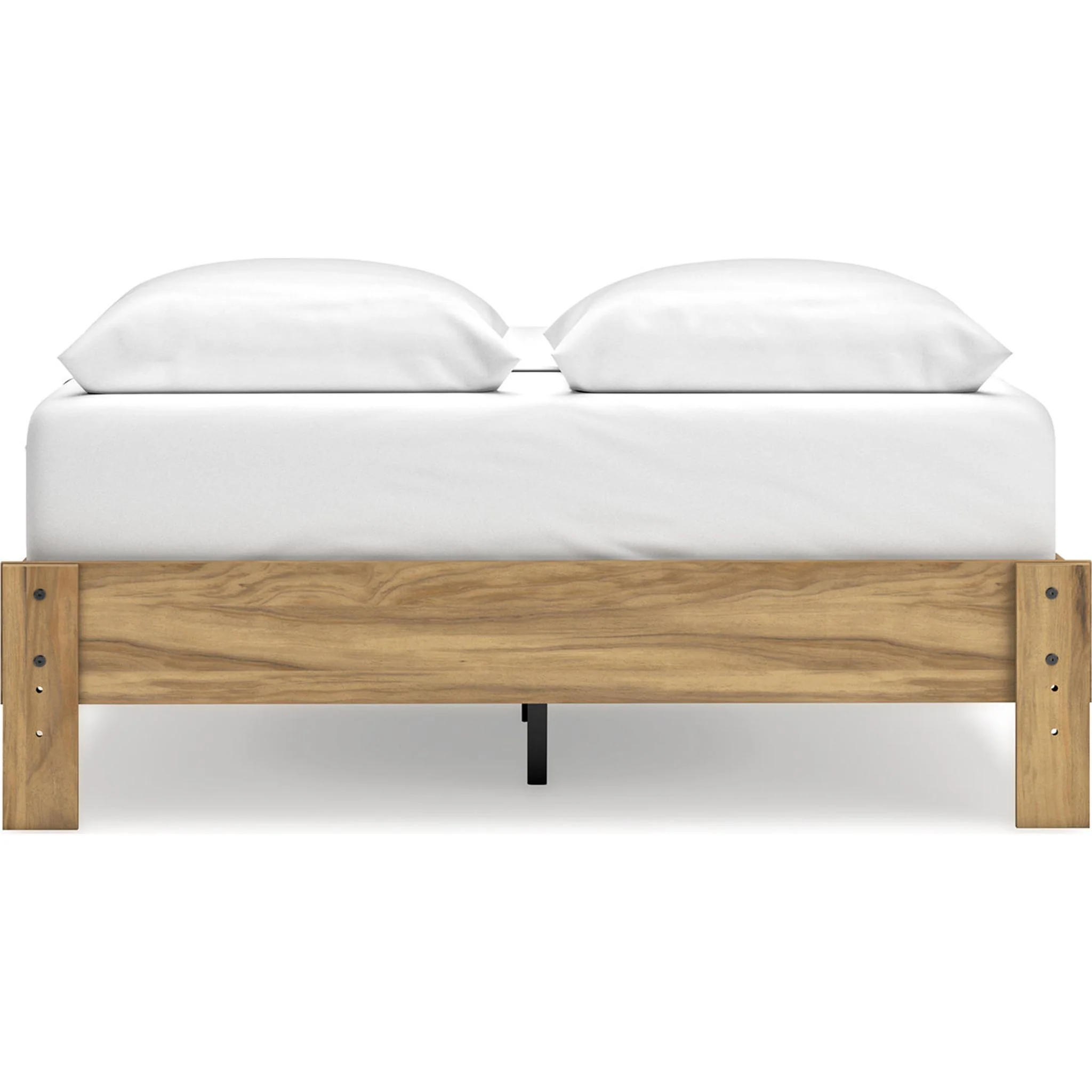 Bermacy Queen Platform Bed - Light Brown - Image 3