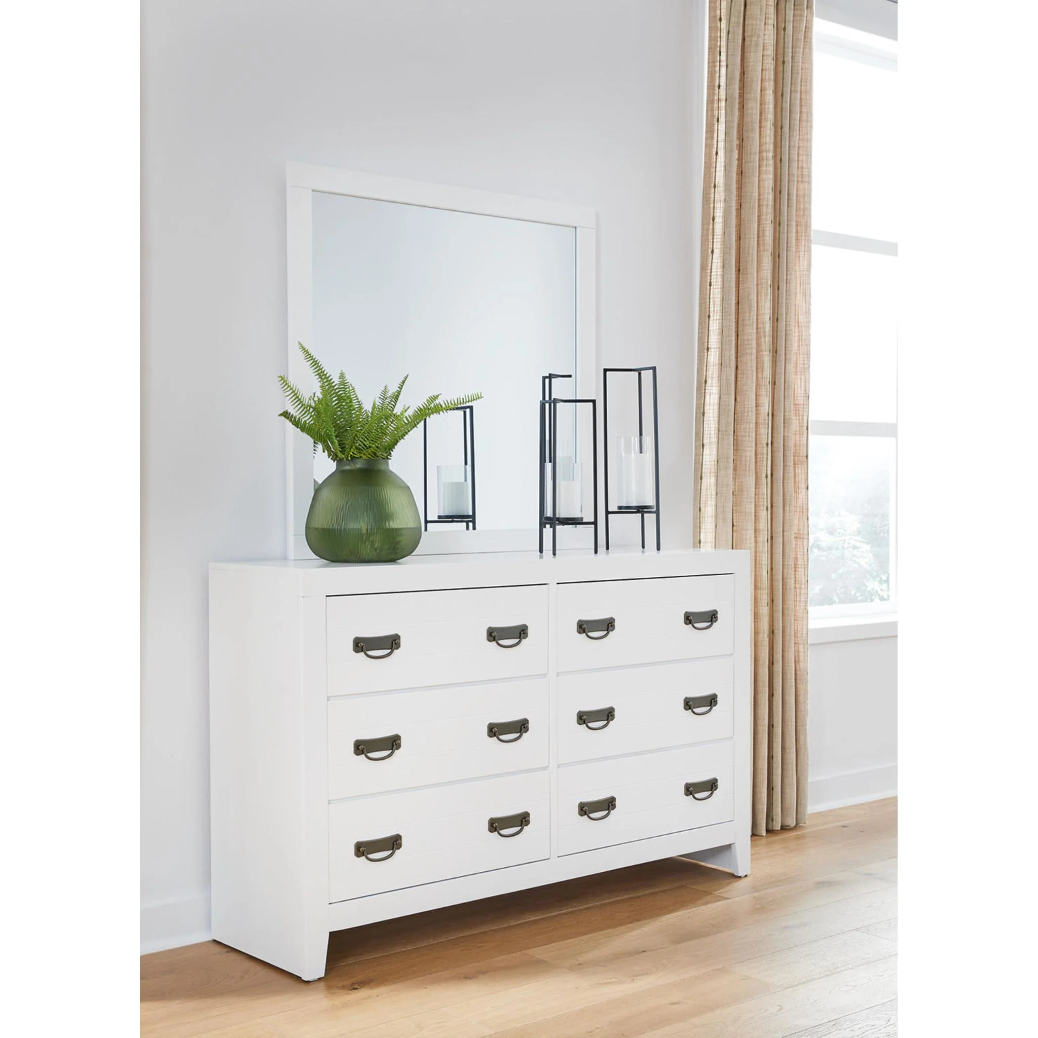 Binterglen 6 Piece Twin Panel Bedroom - White - Image 28