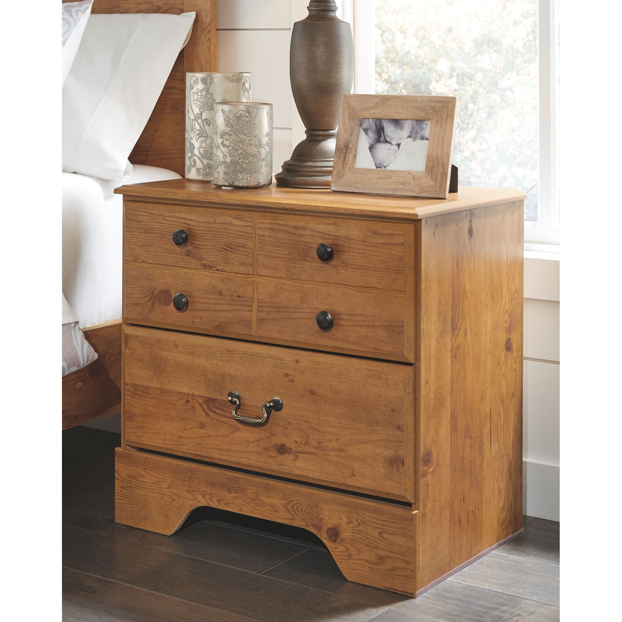 Bittersweet Nightstand - Rustic Pine - Image 2