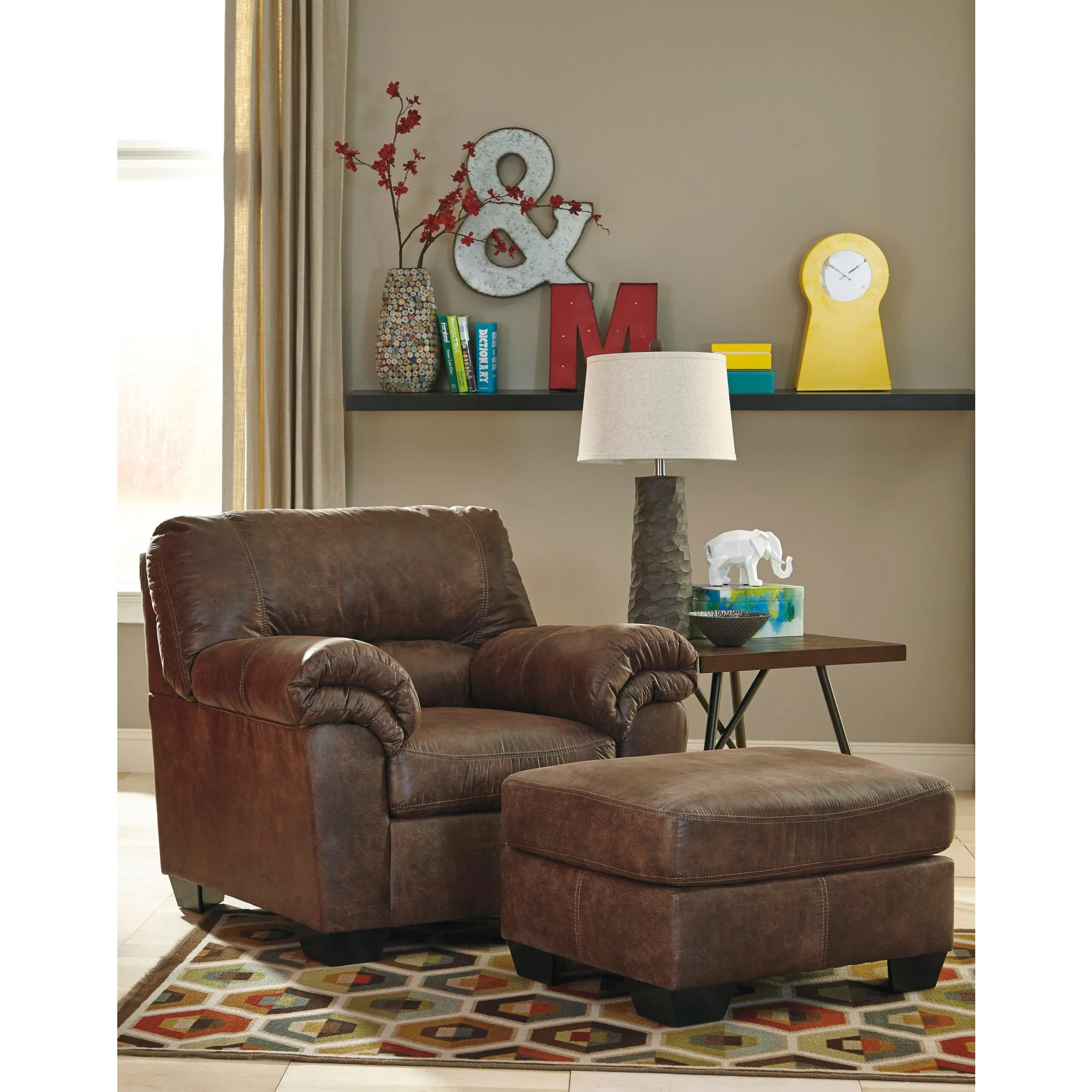 Bladen Ottoman - Coffee - Image 2