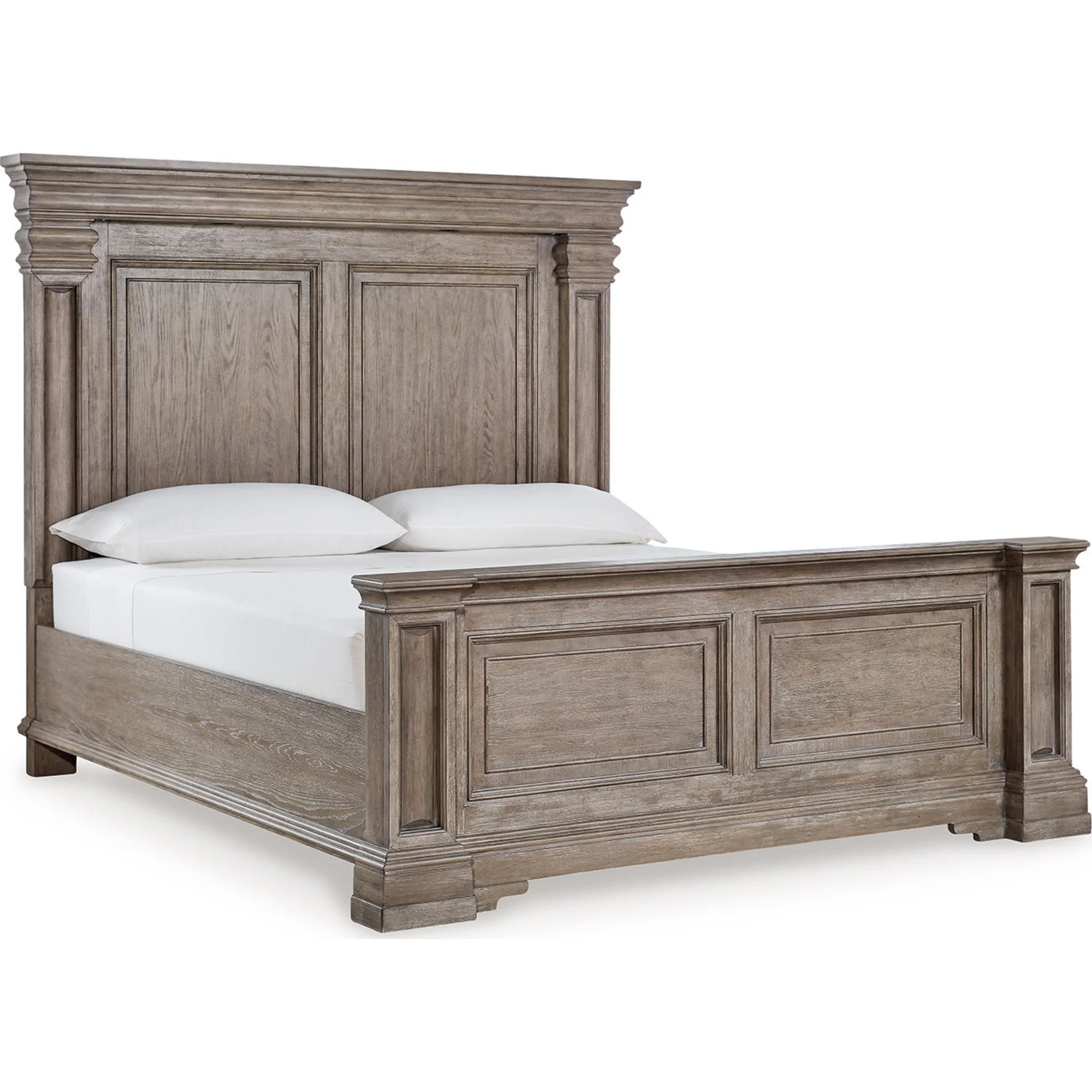 Blairhurst 6 Piece King Panel Bedroom - Light Grayish Brown - Image 6