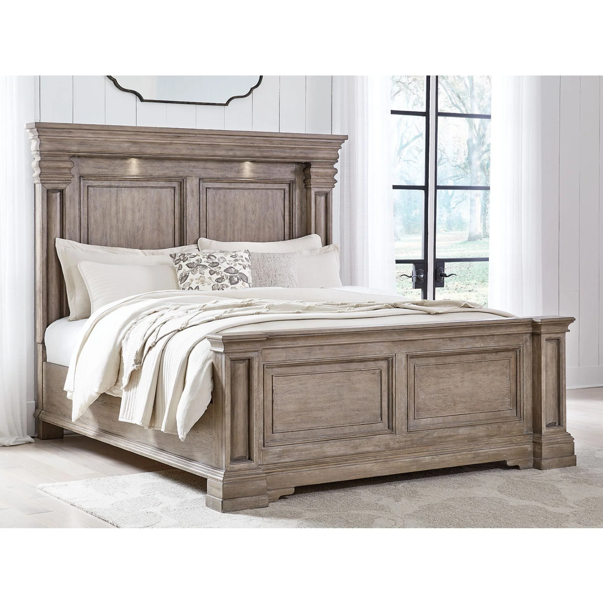 Blairhurst 6 Piece Queen Panel Bedroom - Light Grayish Brown - Image 5