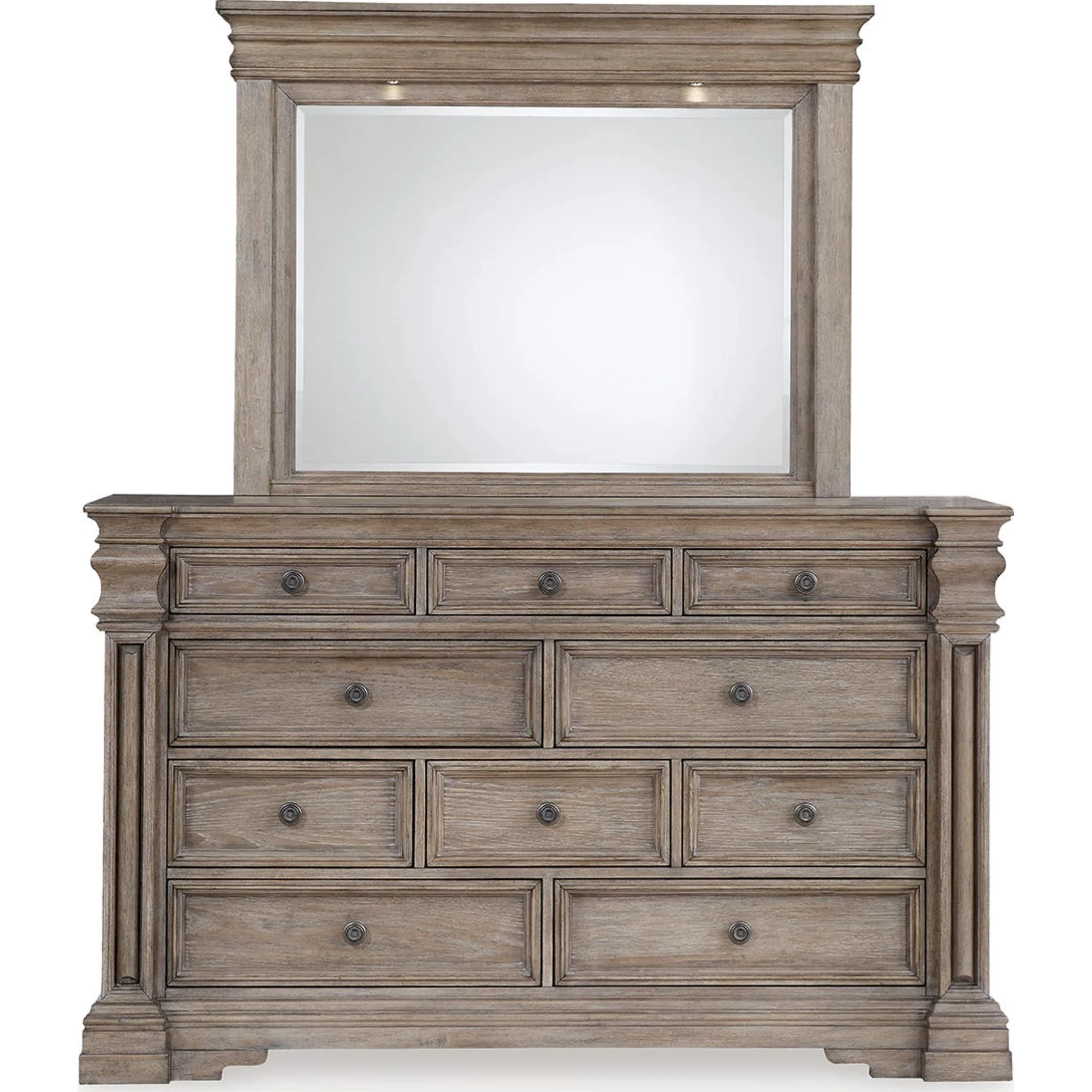 Blairhurst Dresser and Mirror - Light Grayish Brown - Image 20