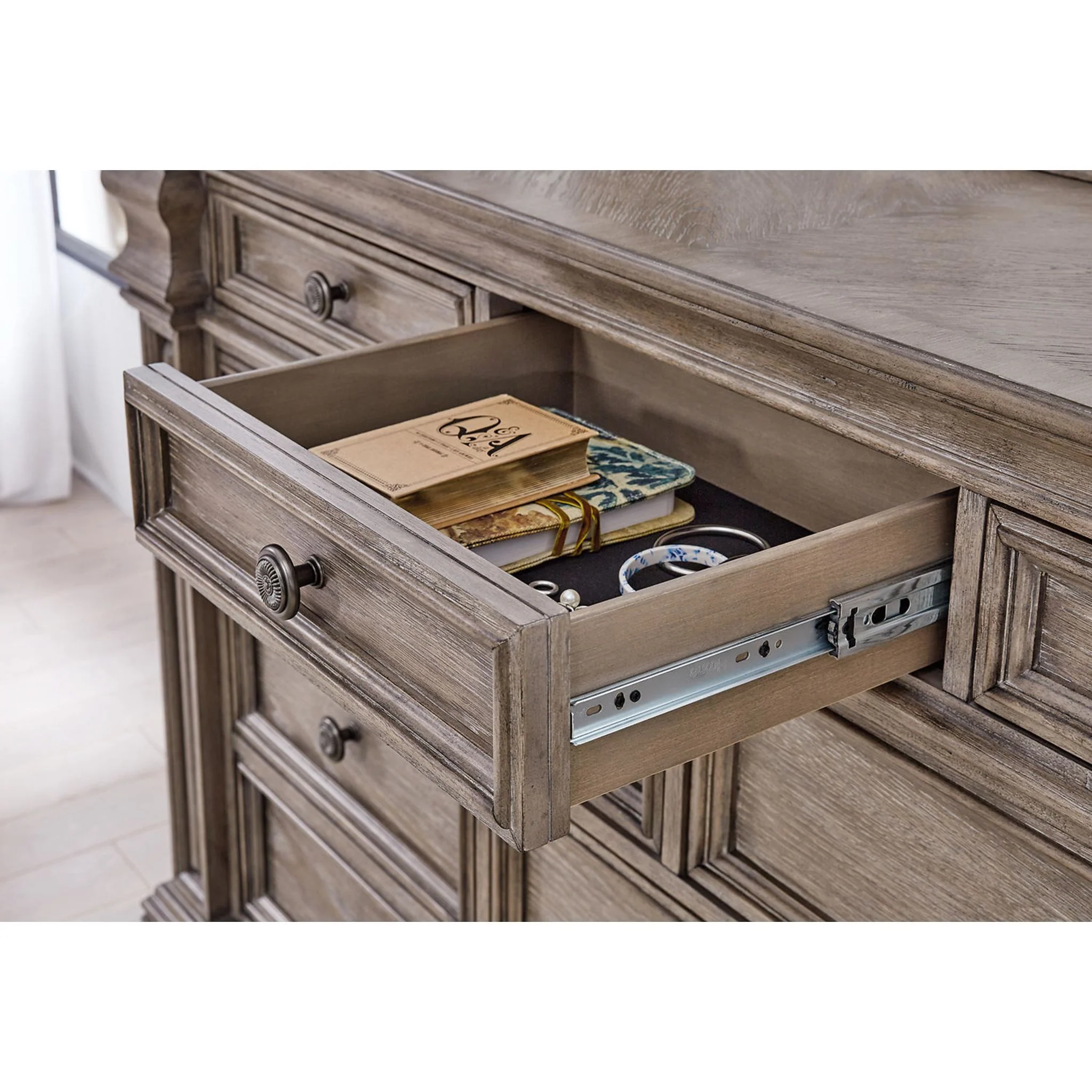 Blairhurst Dresser and Mirror - Light Grayish Brown - Image 48