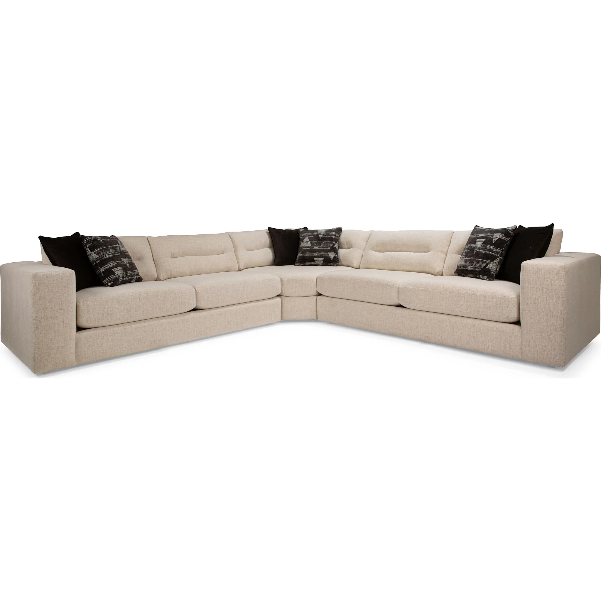 Blossom 3 Piece Sectional - Naples Ivory