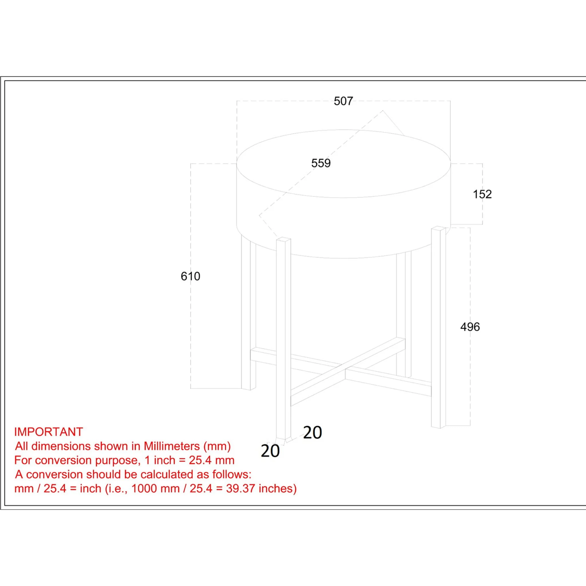 Blox Accent Table - Natural - Image 8