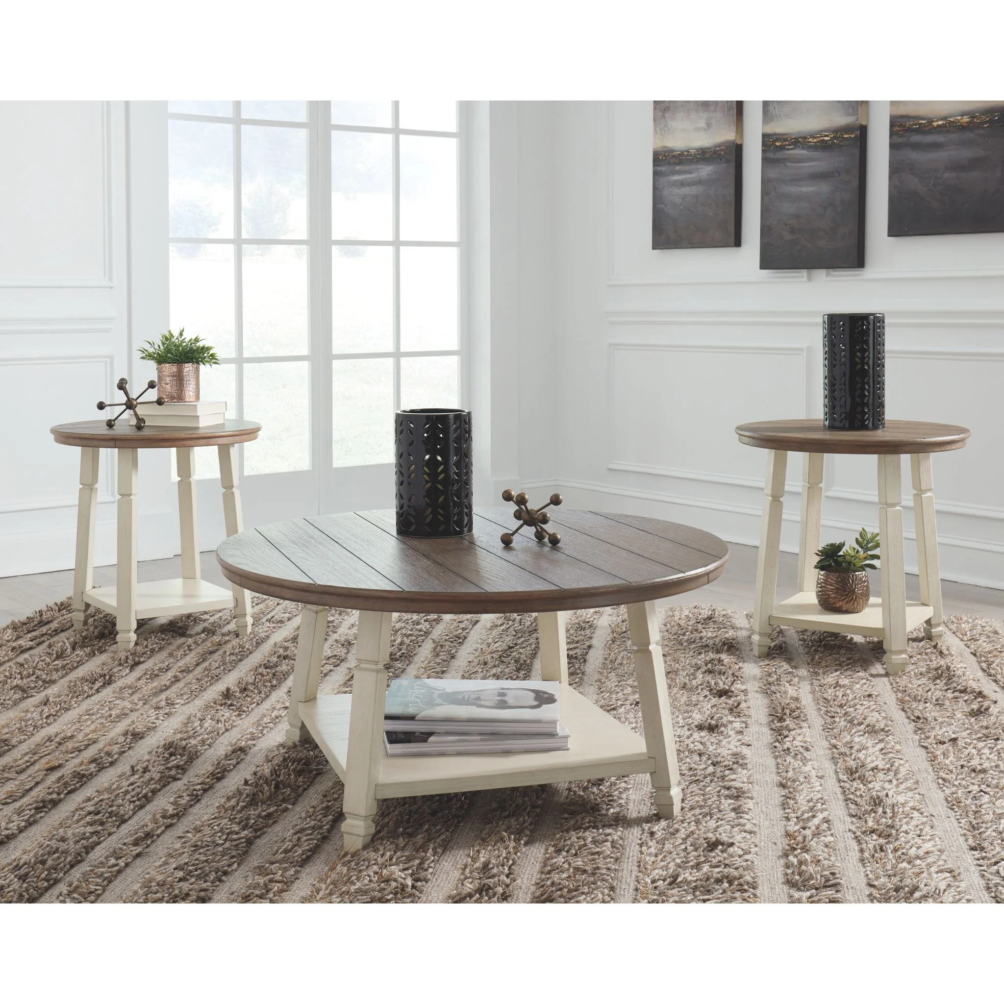 Bolanbrook 3 Pack Tables - Two-tone - Image 2