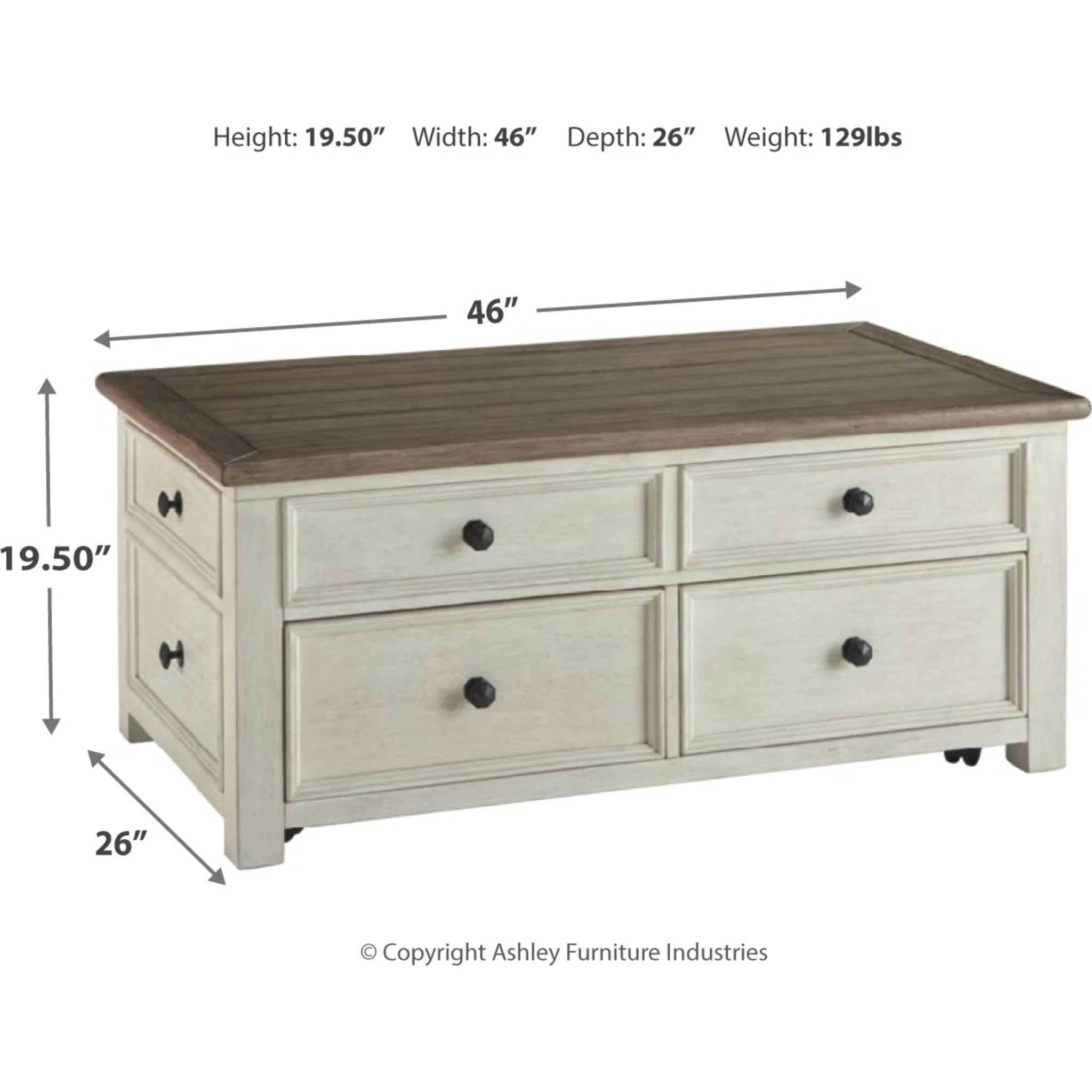 Bolanburg Coffee Table - Two-tone - Image 13