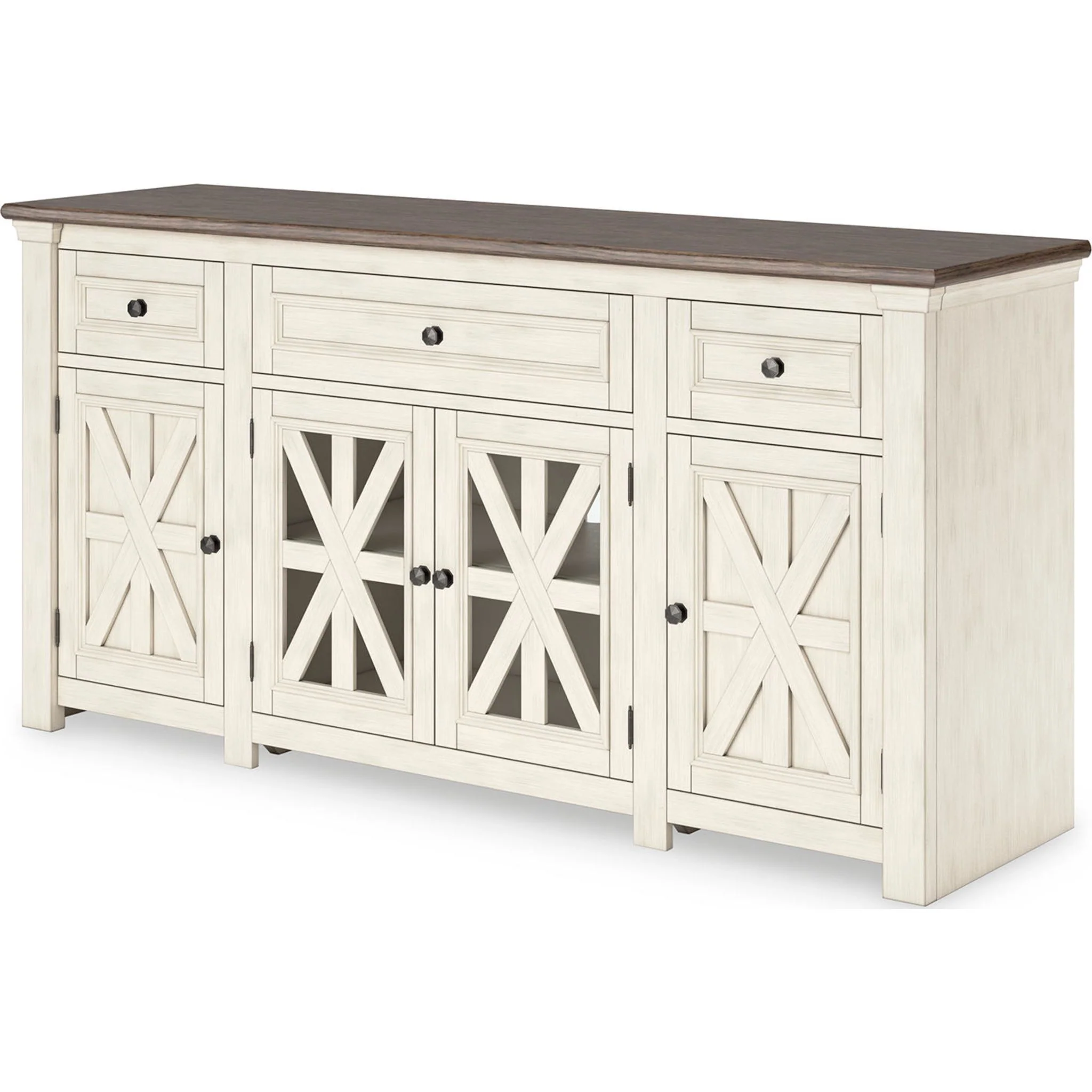 Bolanburg TV Stand - White/Weathered Gray - Image 3