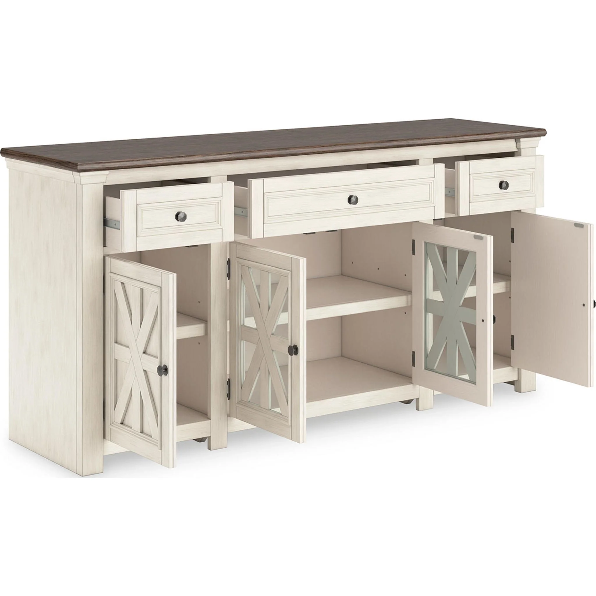 Bolanburg TV Stand - White/Weathered Gray - Image 4