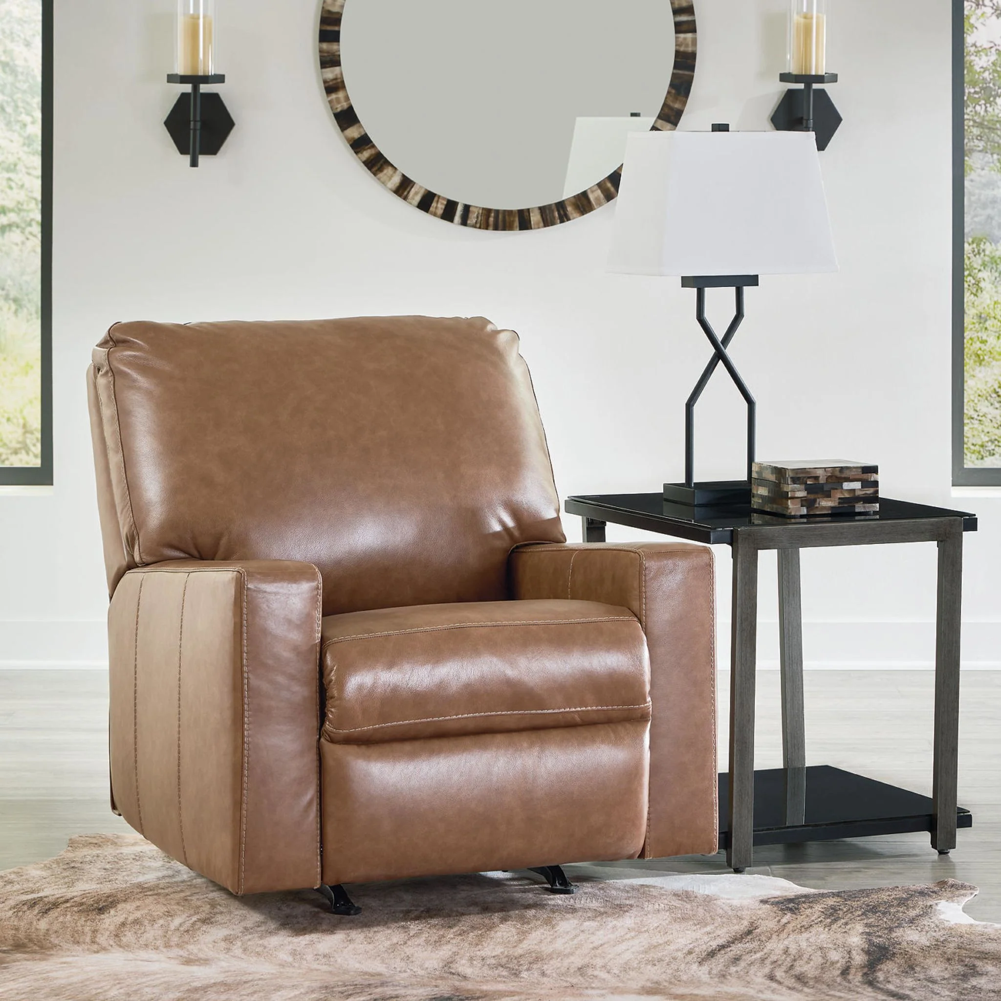 Bolsena Rocker Recliner - Caramel - Image 15