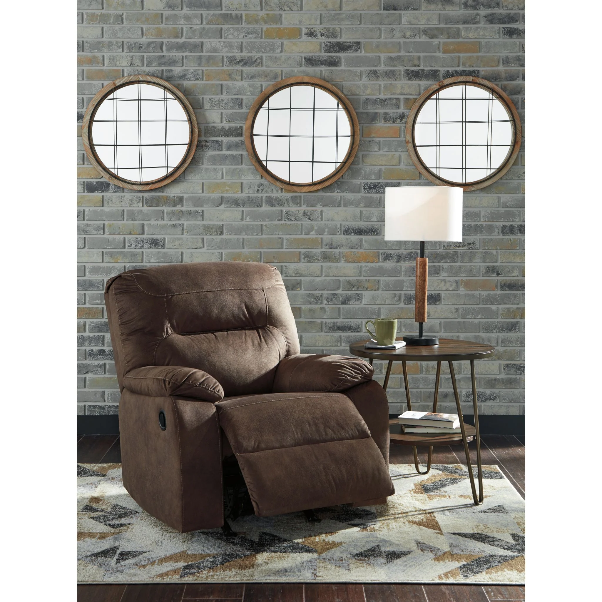 Bolzano Rocker Recliner - Coffee - Image 6