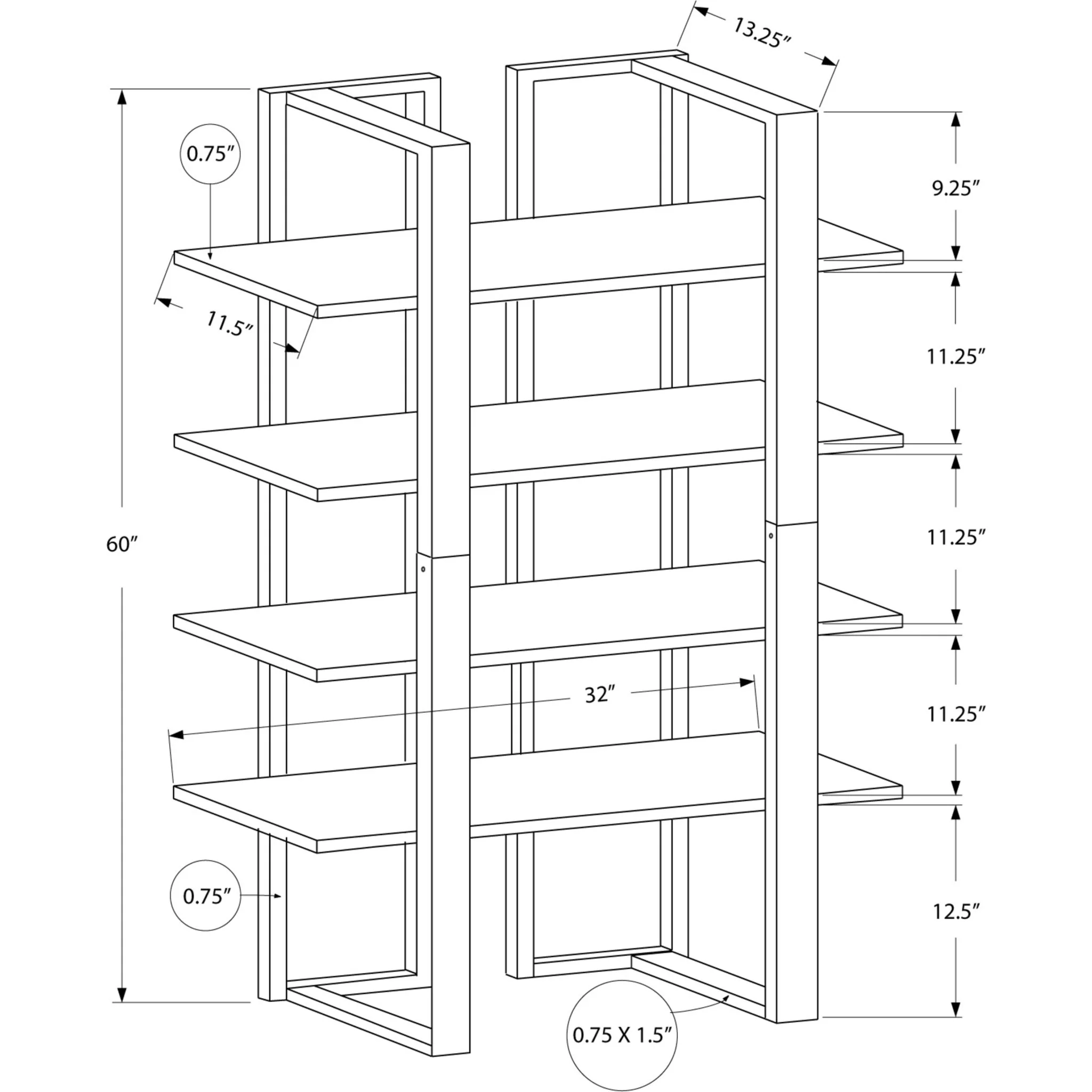 Booker Book Shelf - Espresso - Image 5