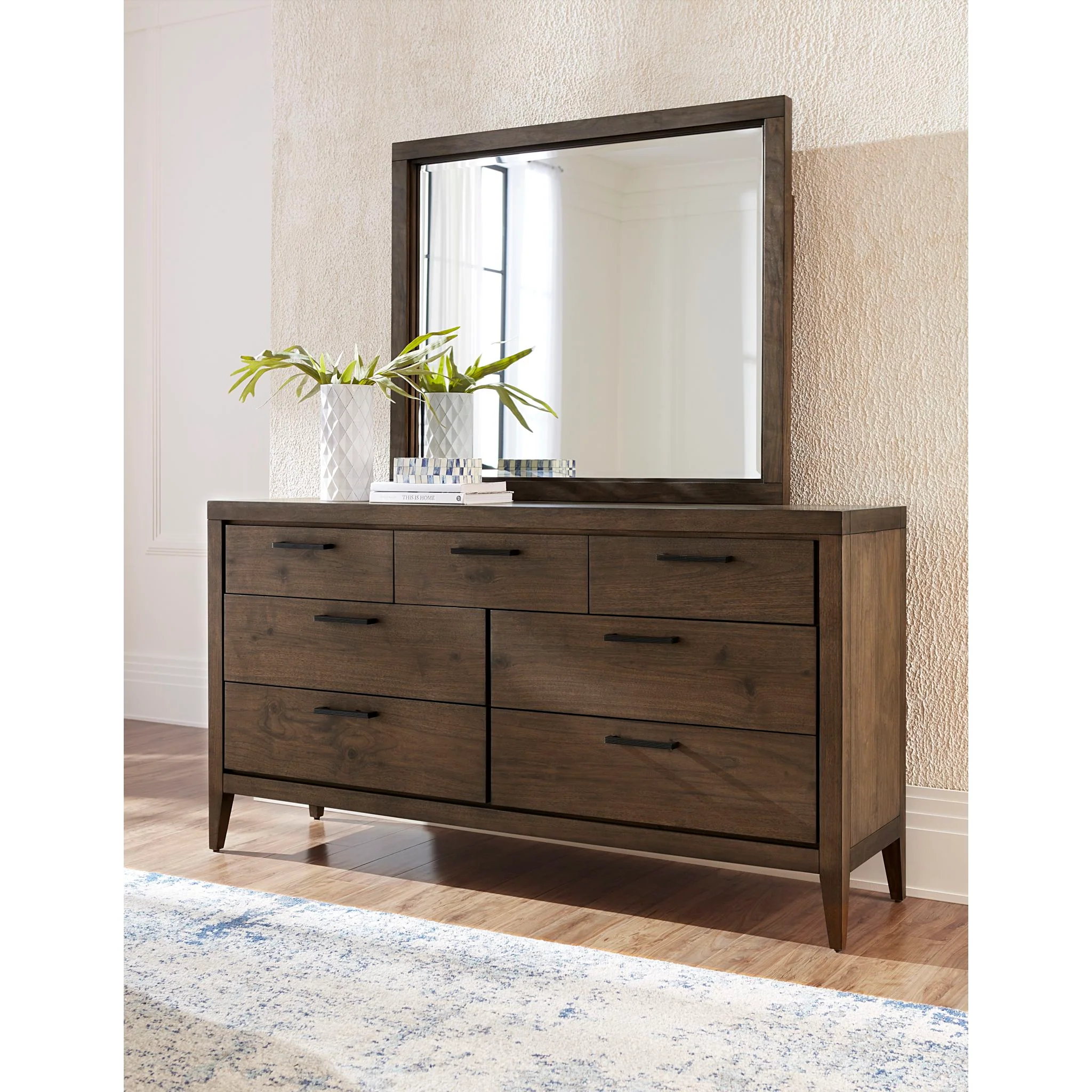 Boracay Dresser and Mirror - Wild Oats Brown - Image 5