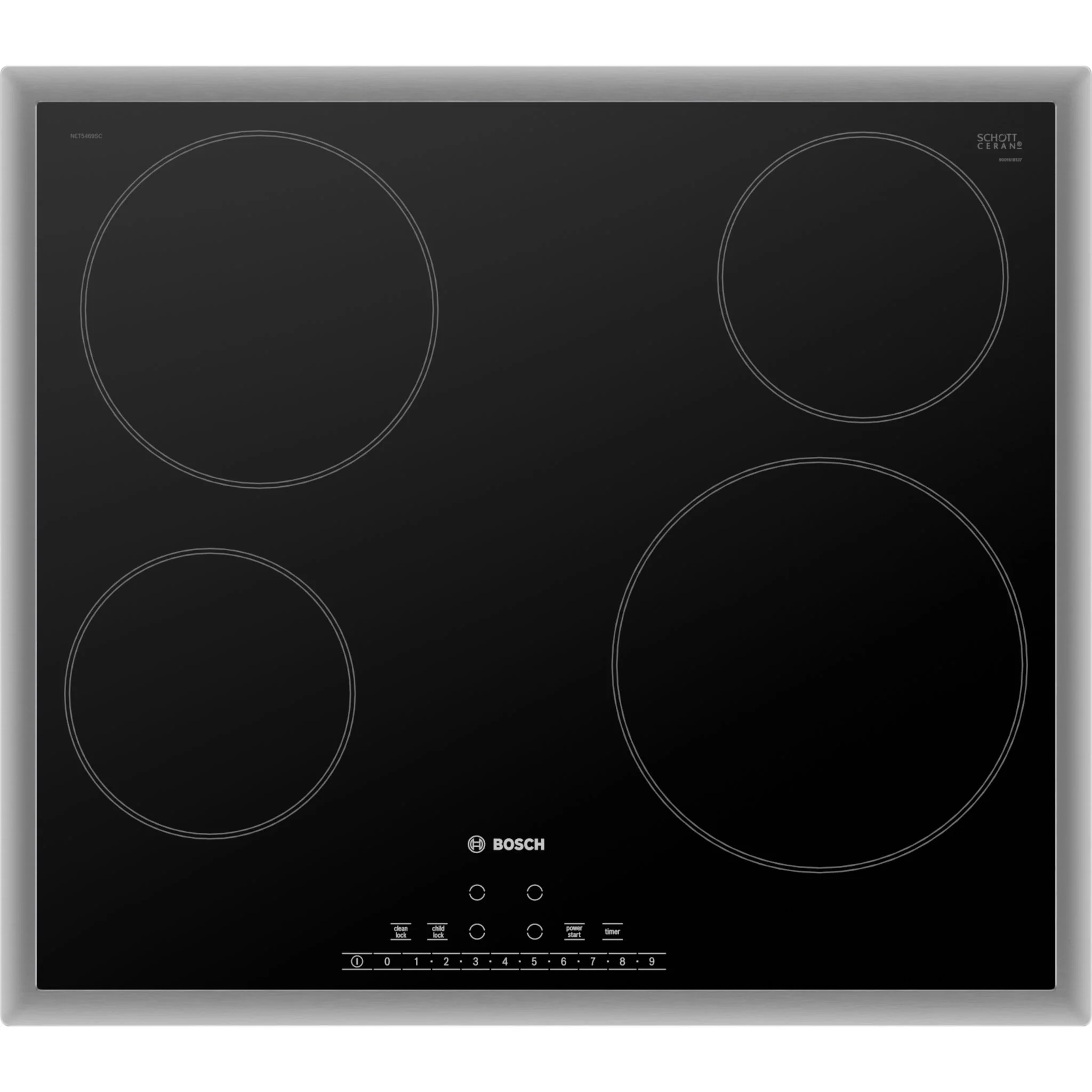 Bosch 500 Series, Electric Cooktop, 60 cm - Black (NET5469SC) - Image 20