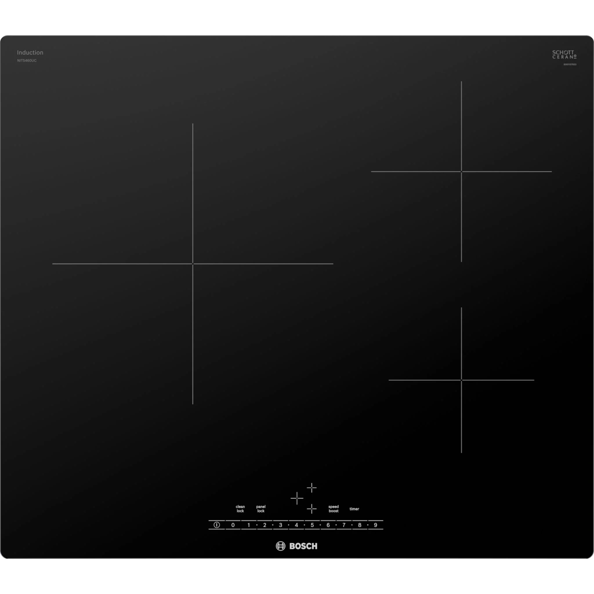 Bosch 500 Series, Induction Cooktop, 24" - Black (NIT5460UC)