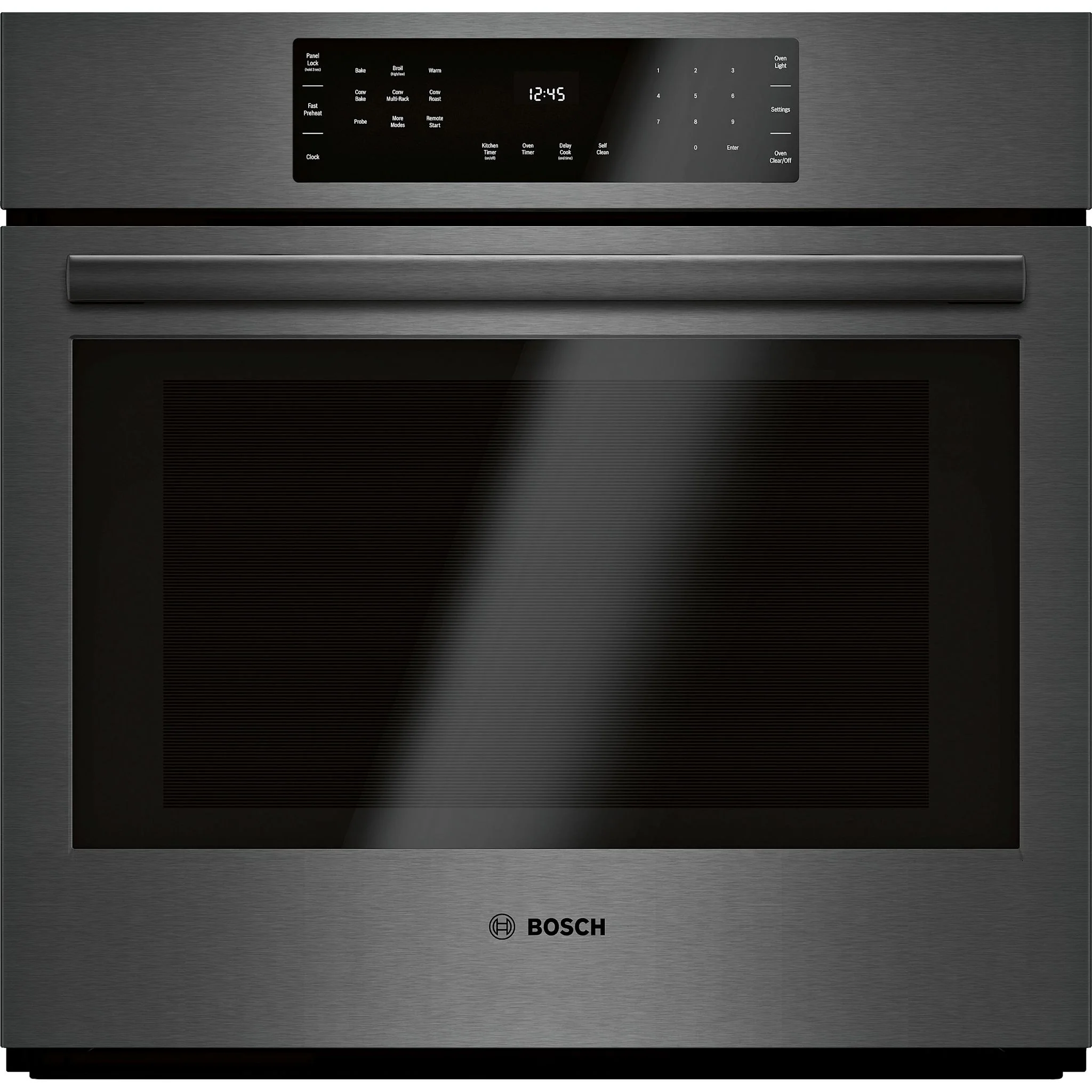 Bosch 800 Series, Single Wall Oven, 30'' - Black Stainless Steel (HBL8443UC)