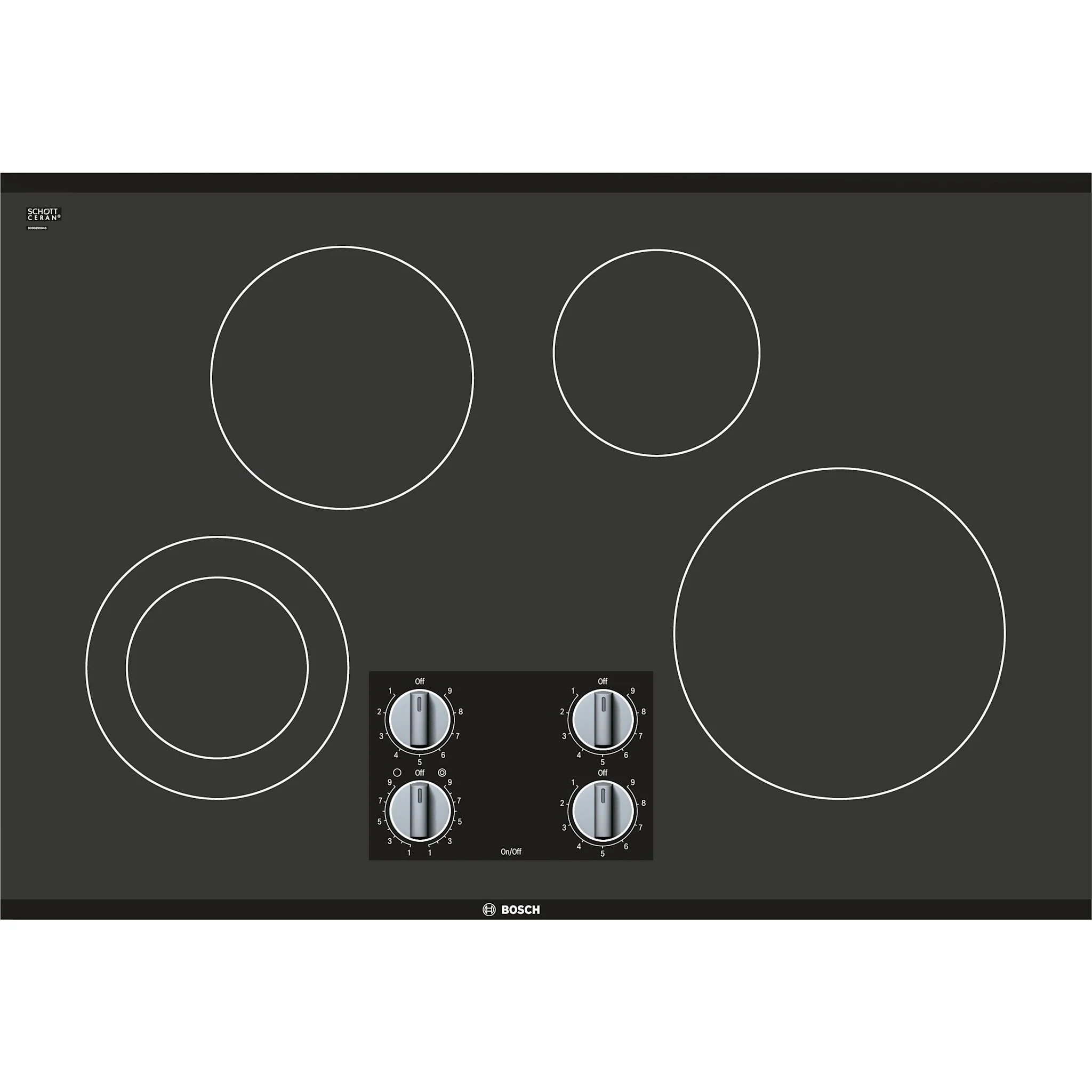 Bosch 500 Series, Electric Cooktop, 30" - Black (NEM5066UC)