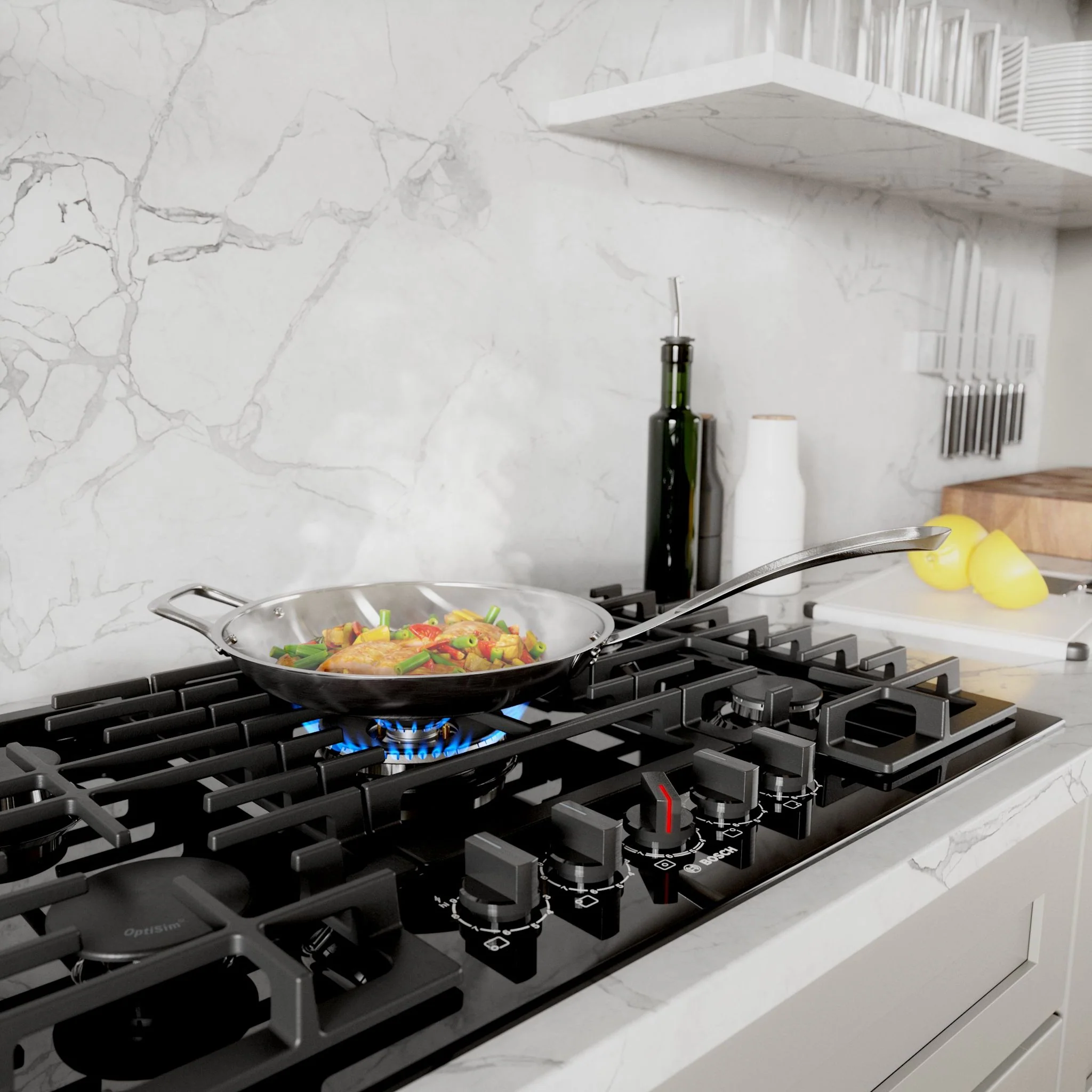 Bosch 800 Series, Gas Cooktop, 30'' - Stainless Steel (NGM8049UC) - Image 6