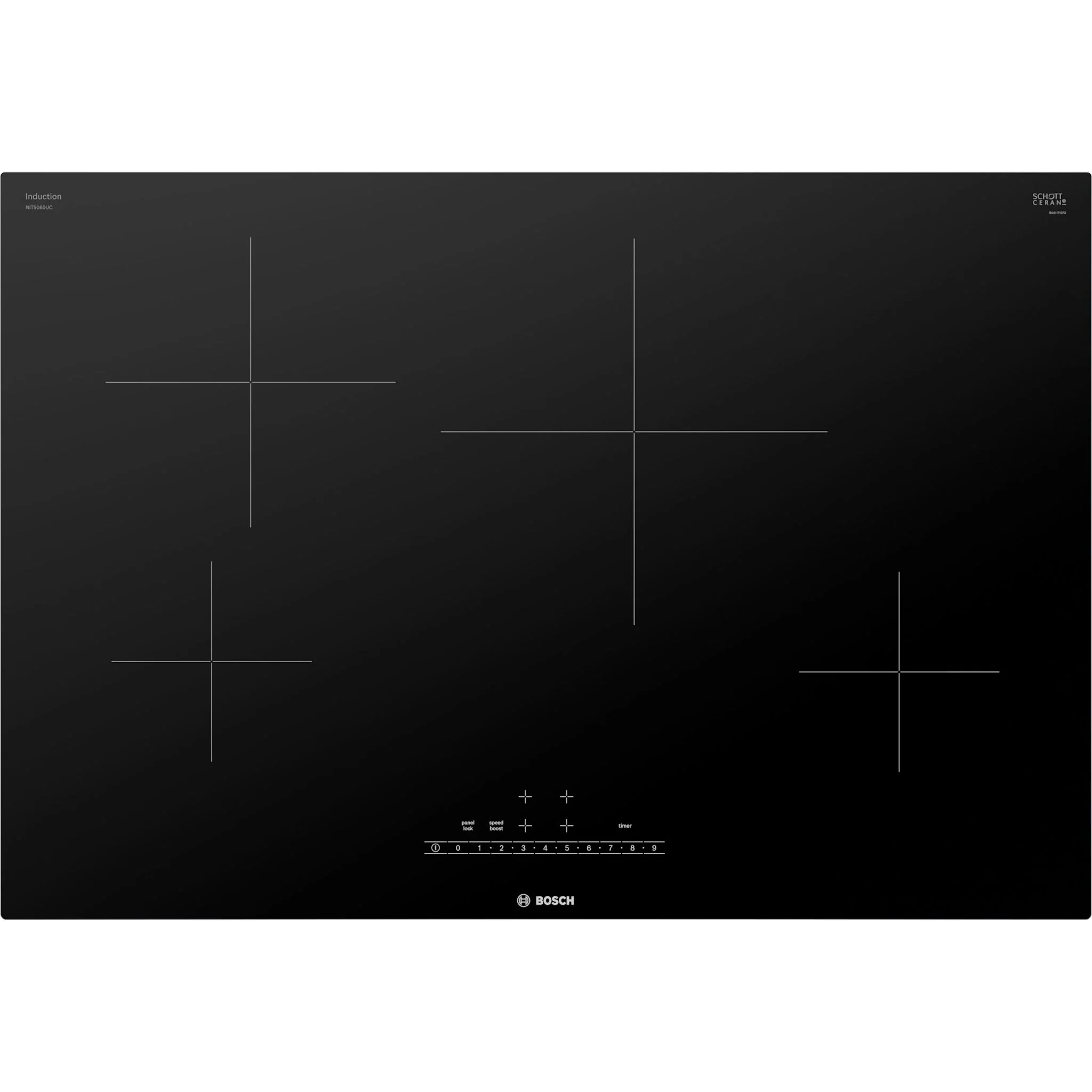 Bosch 500 Series, Induction Cooktop, 30'' - Black (NIT5060UC) - Image 4