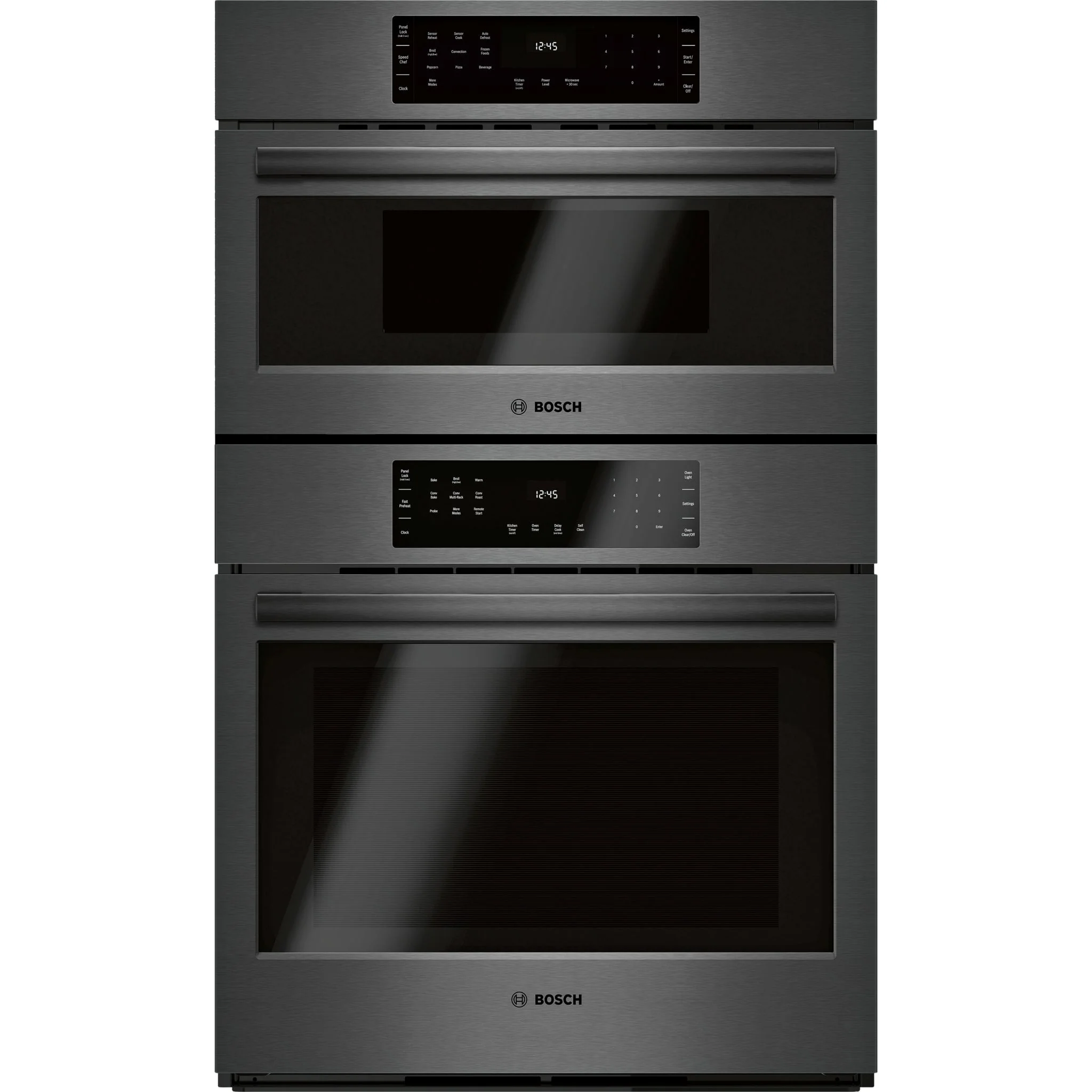 Bosch 800 Series, Combination Oven, 30'' - Black  Stainless (HBL8743UC)