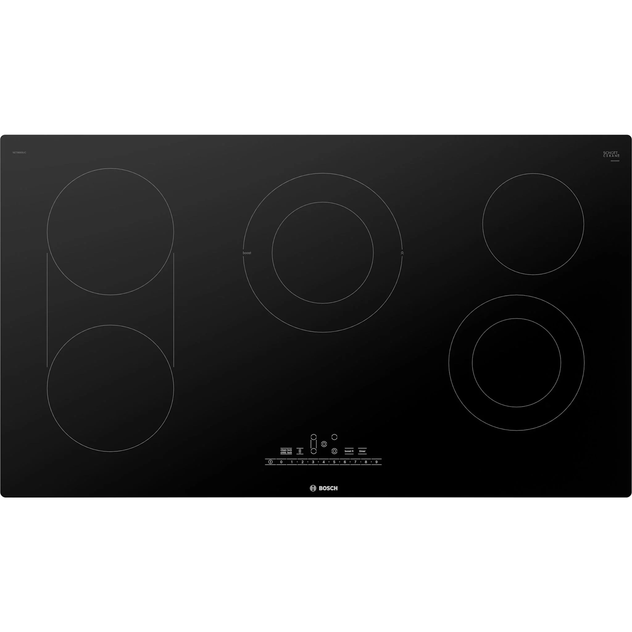 Bosch 800 Series, Electric Cooktop, 36 - Black (NET8669UC) - Image 4