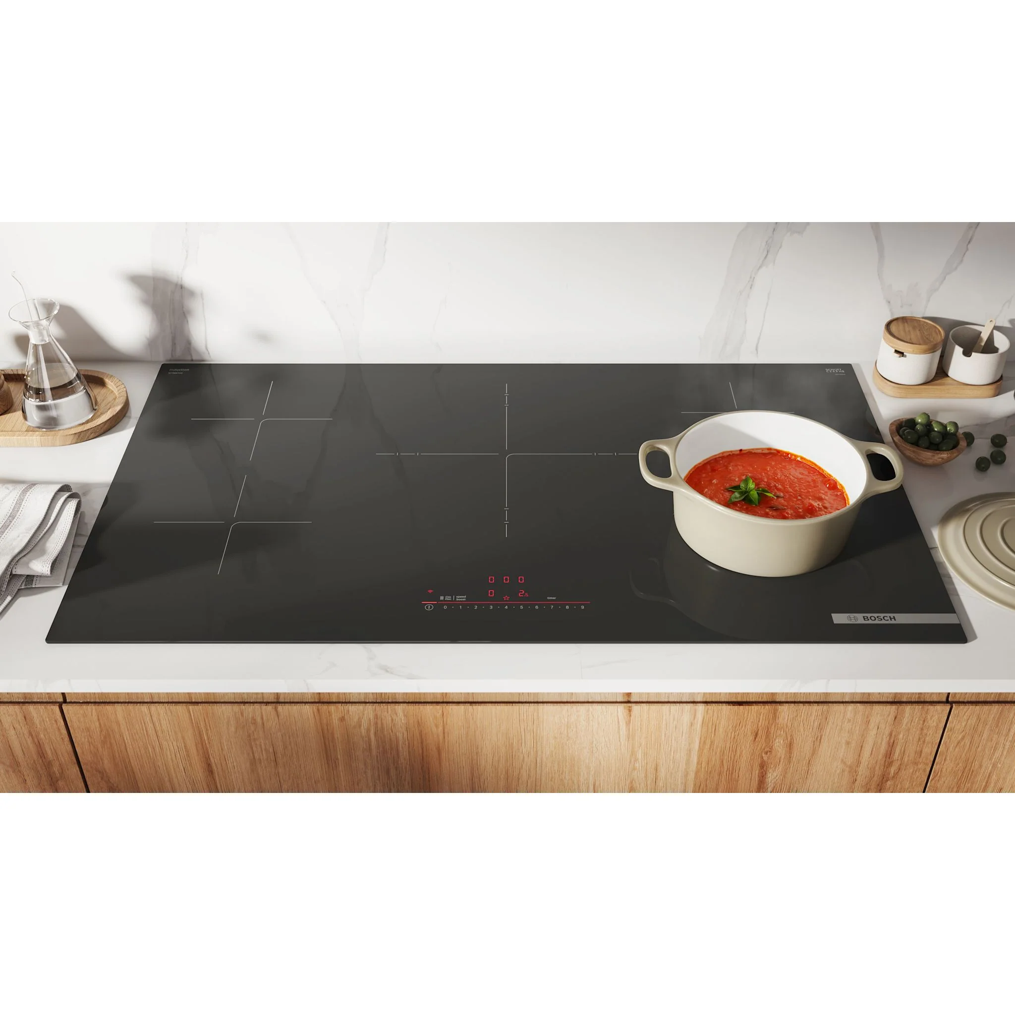 Bosch 500 Series, Induction Cooktop, 36'', surface mount without frame - Black (NIT5663UC) - Image 7