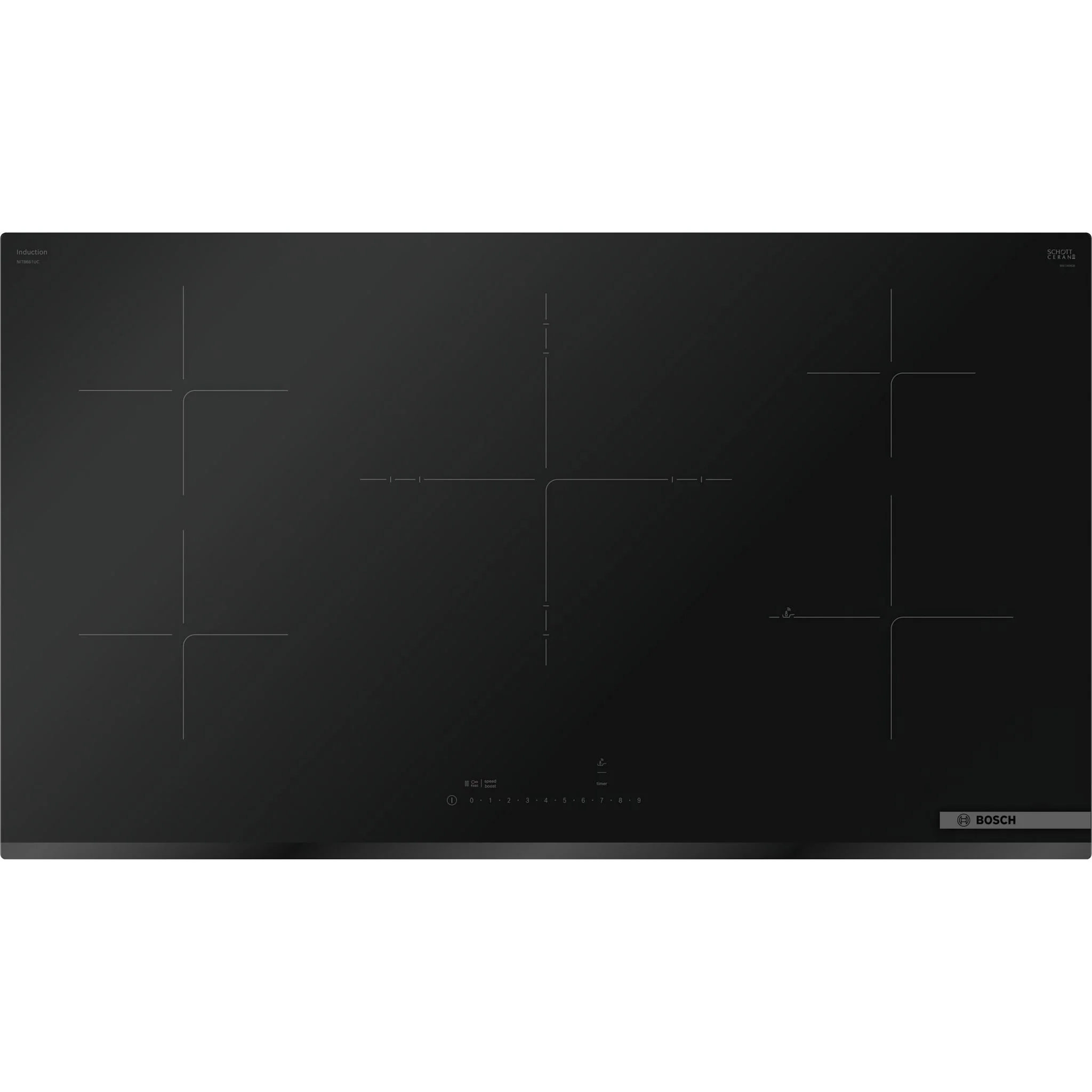 Bosch 800 Series, Induction Cooktop, 36'' - Black (NIT8661UC) - Image 3