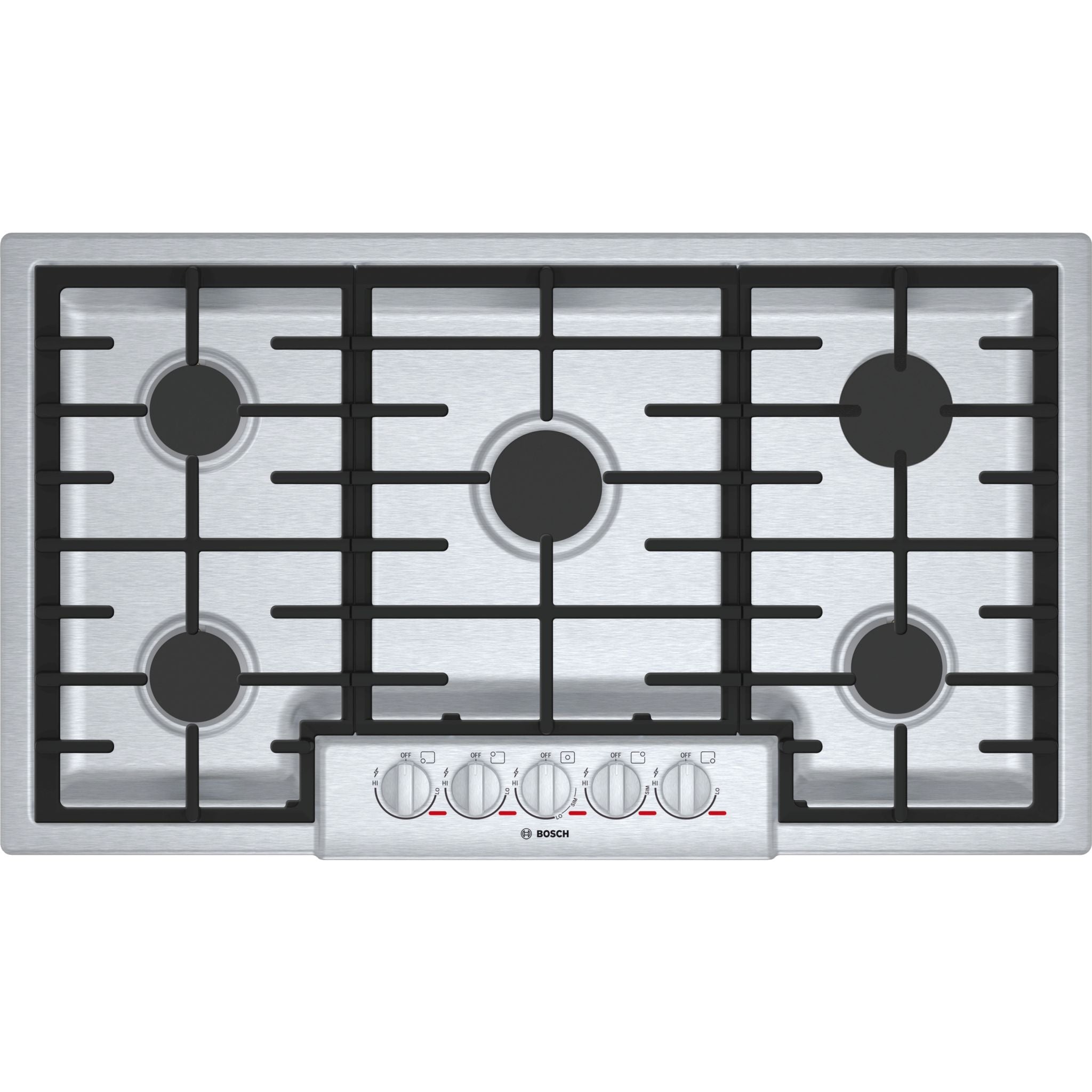 Bosch 36" Gas Cooktop (NGMP656UC) - Stainless Steel