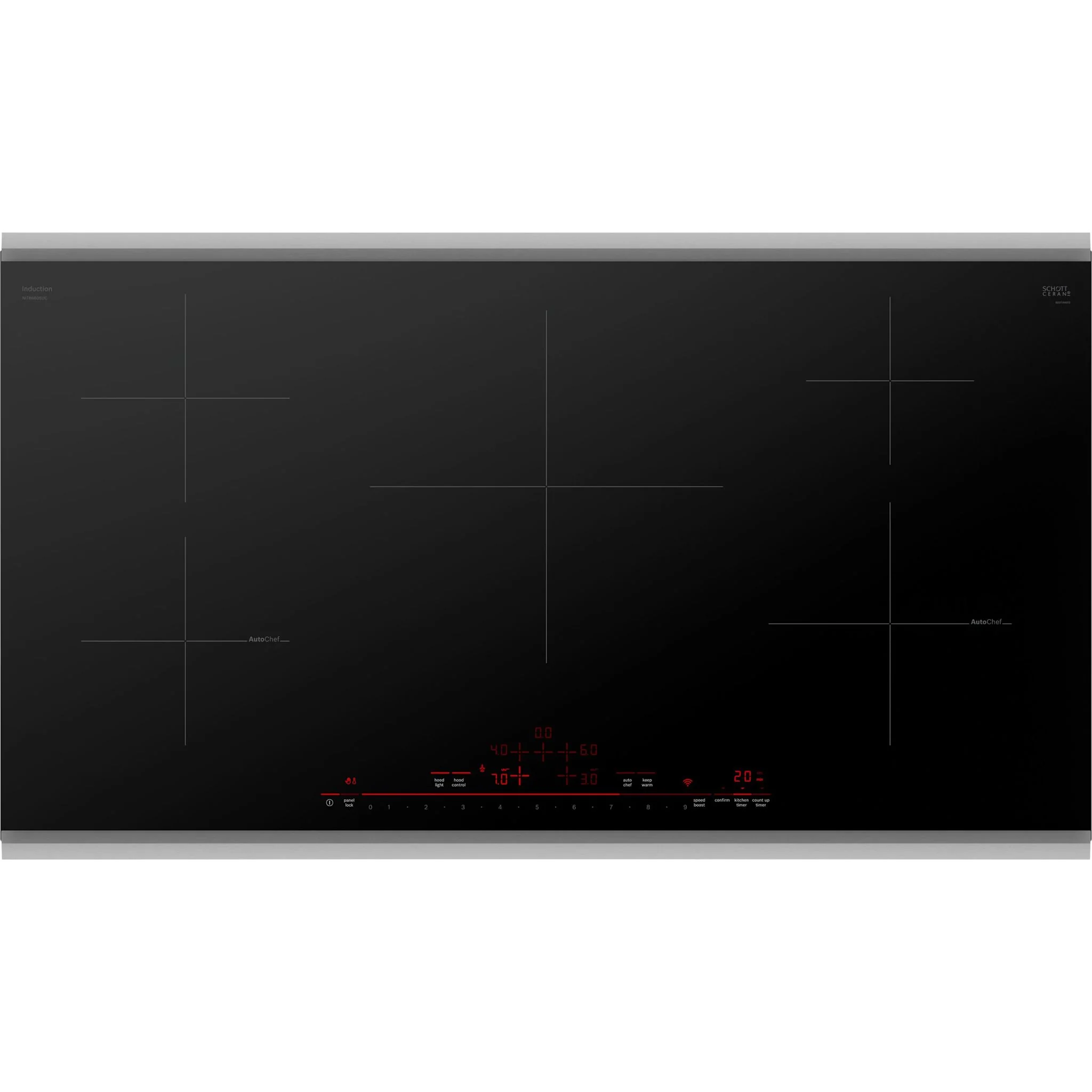 Bosch 800 Series, Induction Cooktop, 36'' - Black (NIT8660SUC)