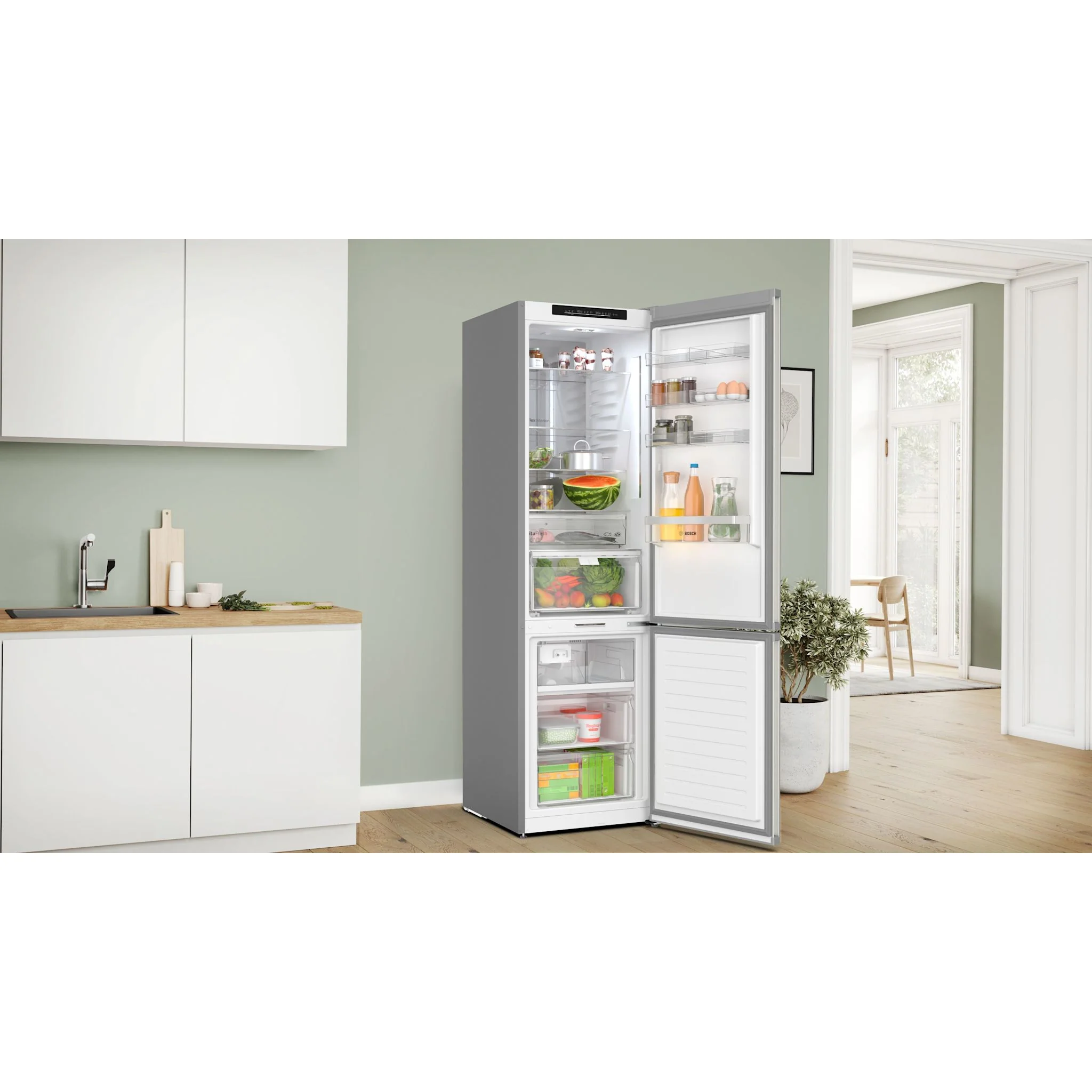 Bosch 800 Series, Freestanding Bottom Freezer Refrigerator, 24'' - Stainless Steel (B24CB80ESS) - Image 18