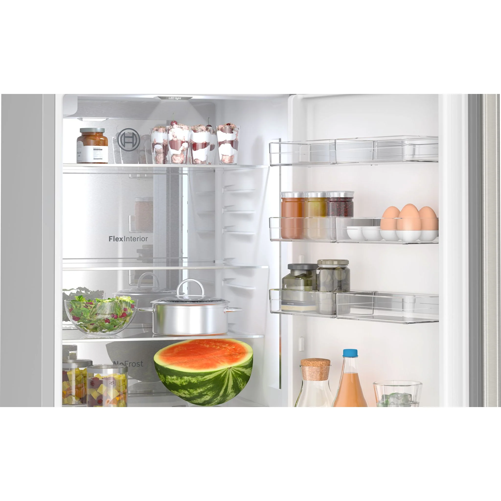 Bosch 800 Series, Freestanding Bottom Freezer Refrigerator, 24'' - Stainless Steel (B24CB80ESS) - Image 5