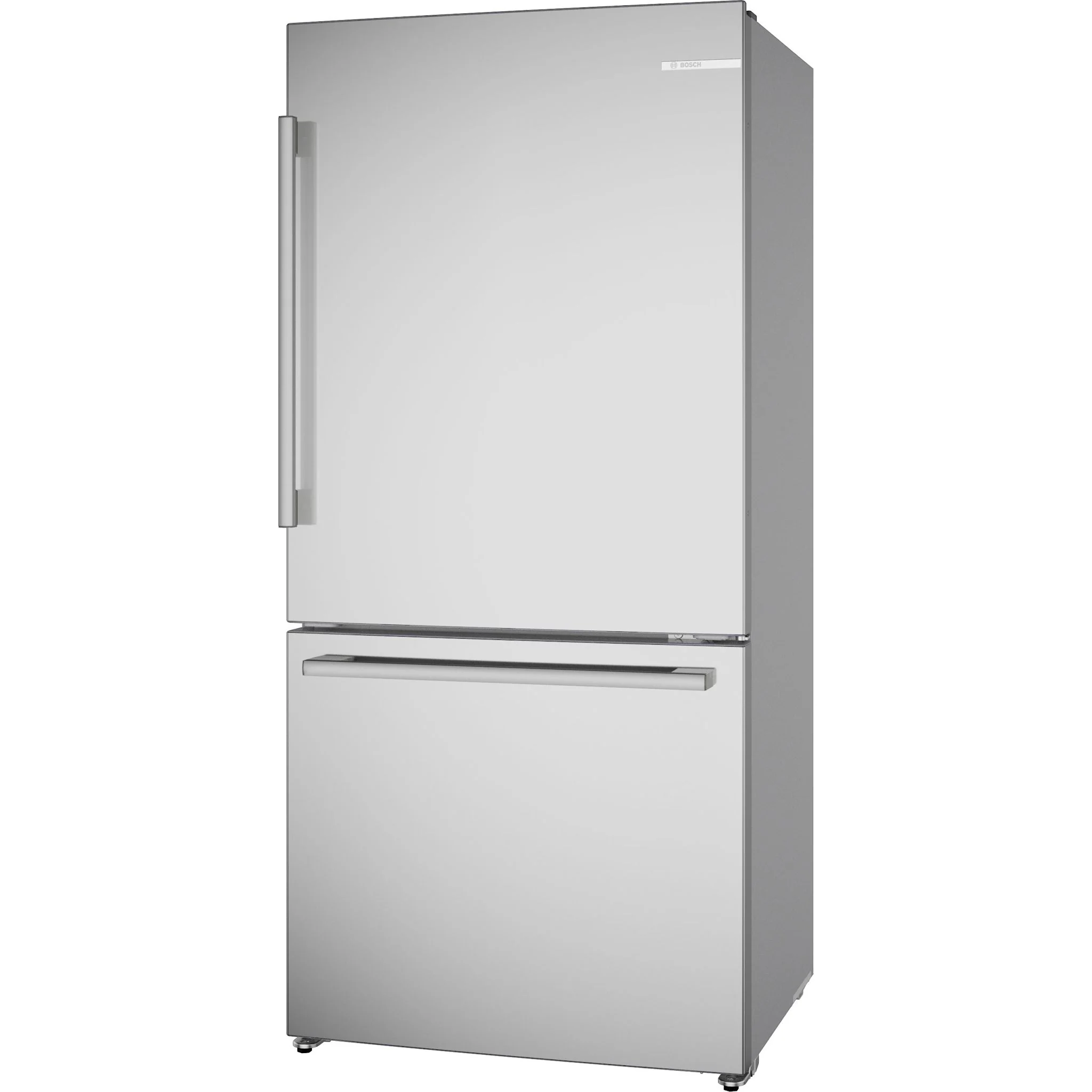 Bosch 100 Series 2-Door Bottom Mount Counter-Depth Refrigerator, No Frost & Super Cooling - Brushed Steel Anti-Fingerprint (B33CM10SNS) - Image 2