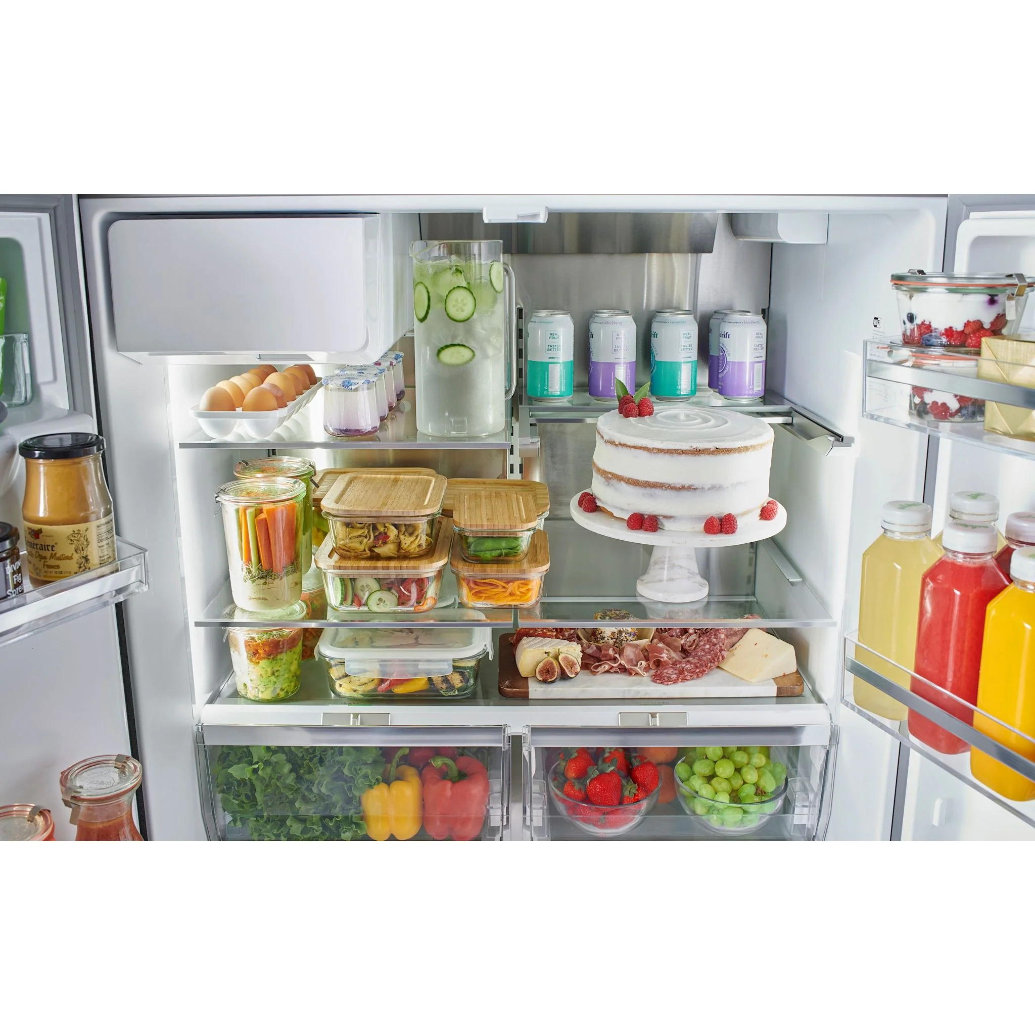Bosch 500 Series, French Door Bottom freezer, multi door, 36'' - Brushed BLk Steel (B36CD52SNB) - Image 12