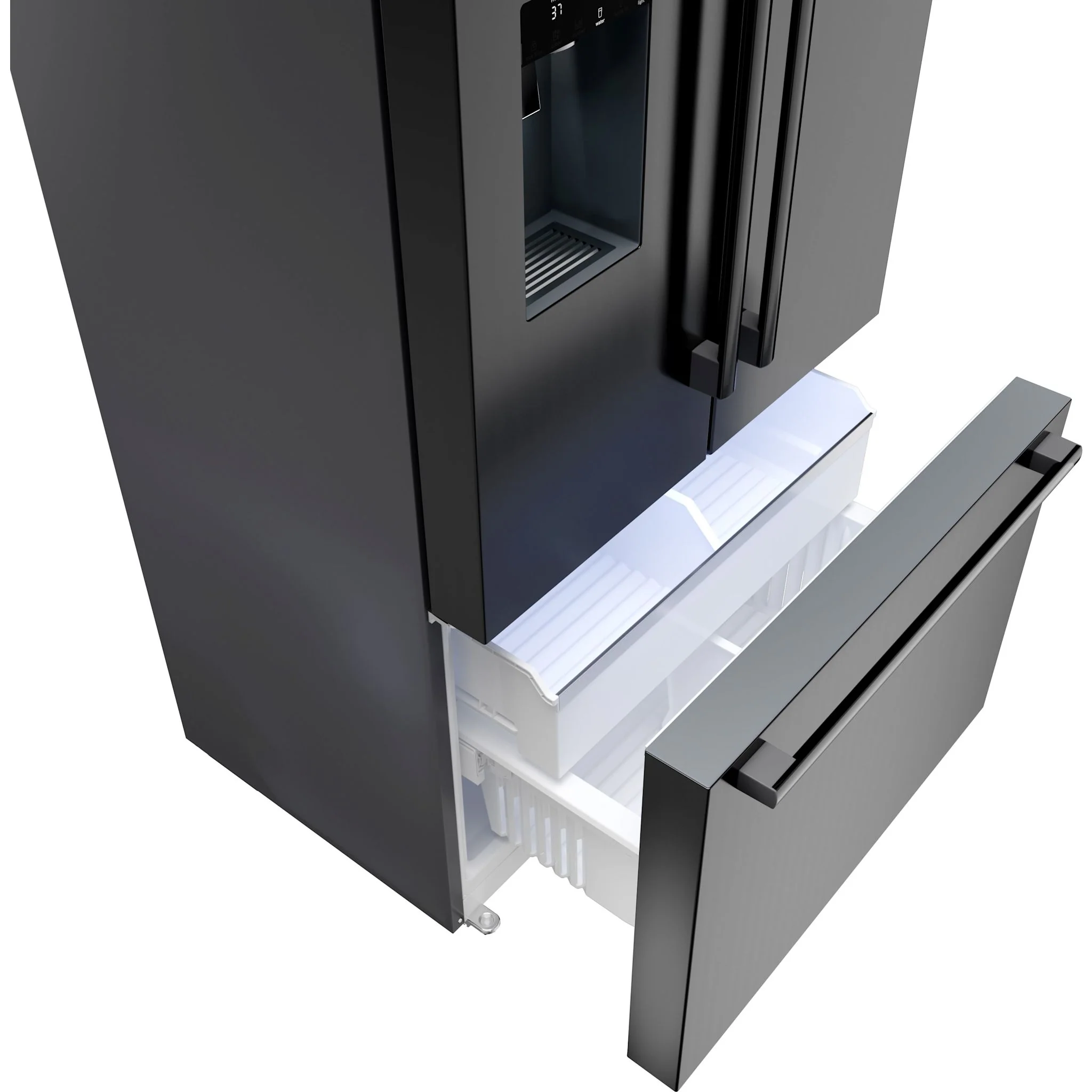 Bosch 500 Series, French Door Bottom freezer, multi door, 36'' - Brushed BLk Steel (B36CD52SNB) - Image 8