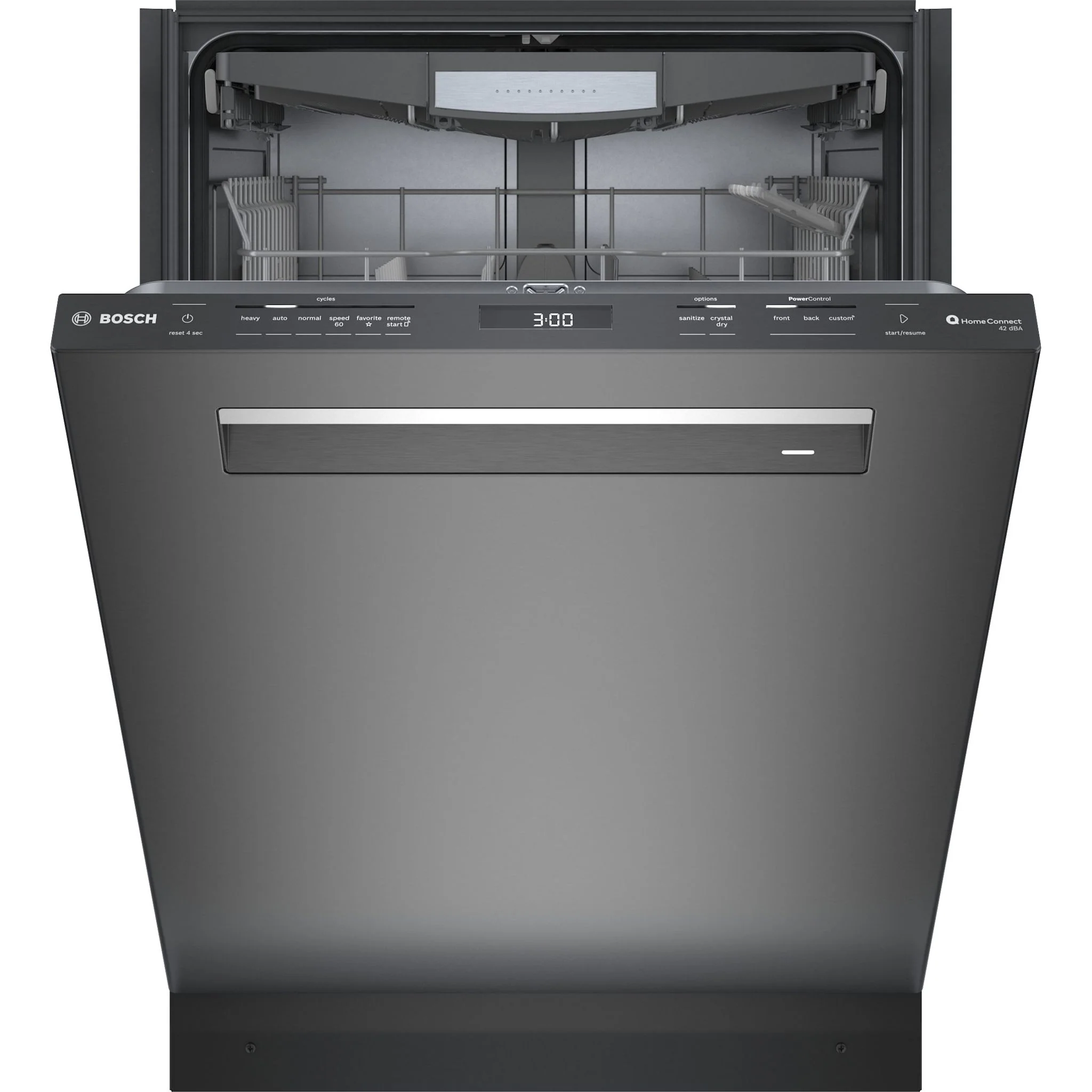 Bosch 800 Series, Dishwasher, 24'' - Black Stainless Steel (SHP78CM4N) - Image 2