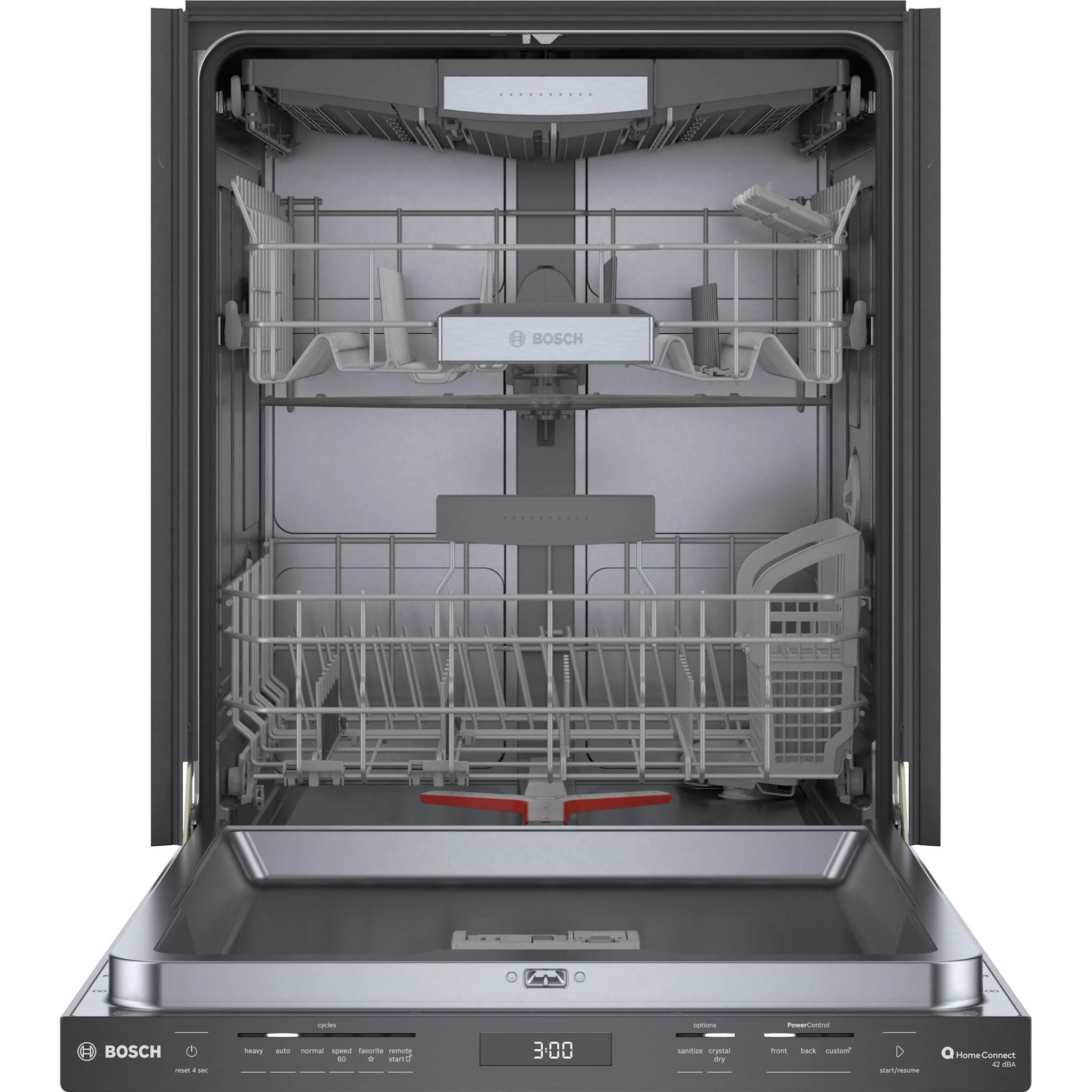 Bosch 800 Series, Dishwasher, 24'' - Black Stainless Steel (SHP78CM4N) - Image 4