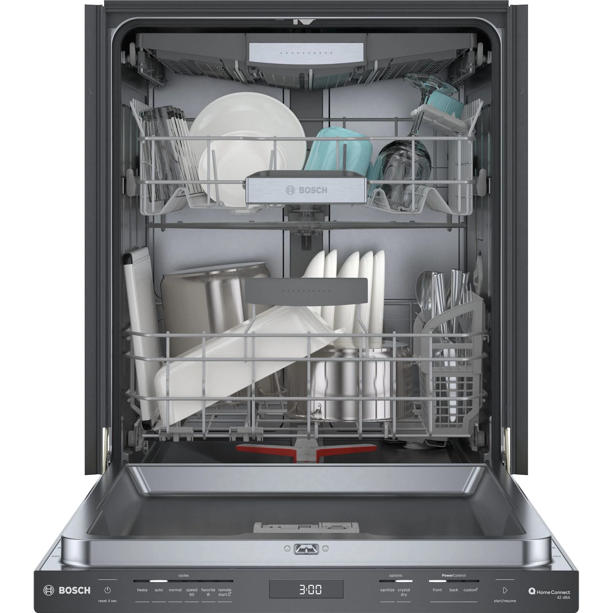 Bosch 800 Series, Dishwasher, 24'' - Black Stainless Steel (SHP78CM4N) - Image 5