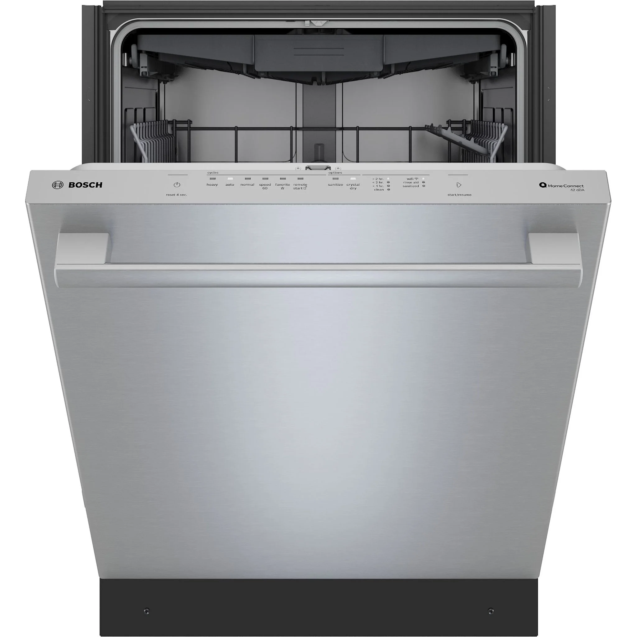 Bosch 800 Series, Dishwasher, 24'' - Brushed steel anti-fingerprint (SHX78DM5N) - Image 2