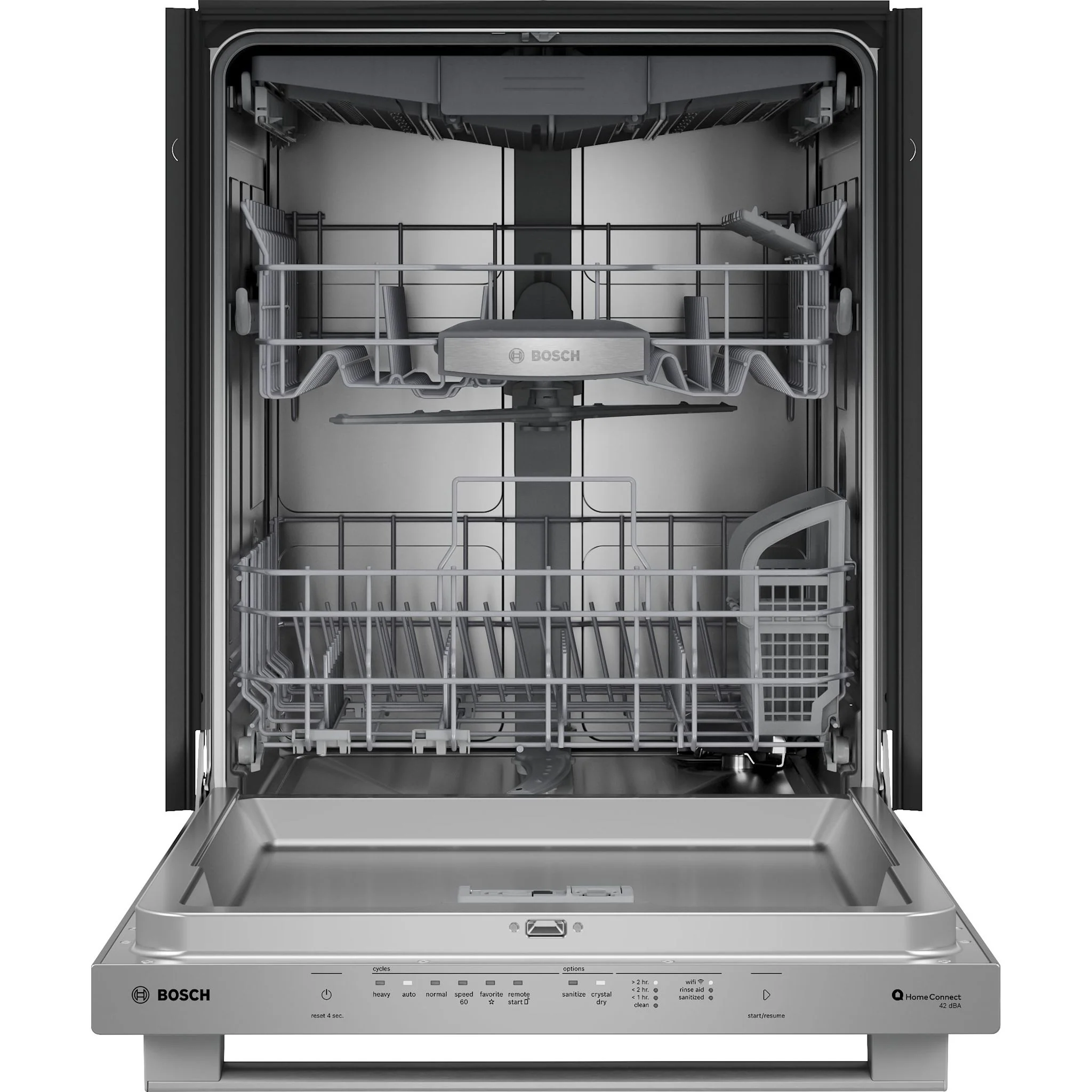 Bosch 800 Series, Dishwasher, 24'' - Brushed steel anti-fingerprint (SHX78DM5N) - Image 4