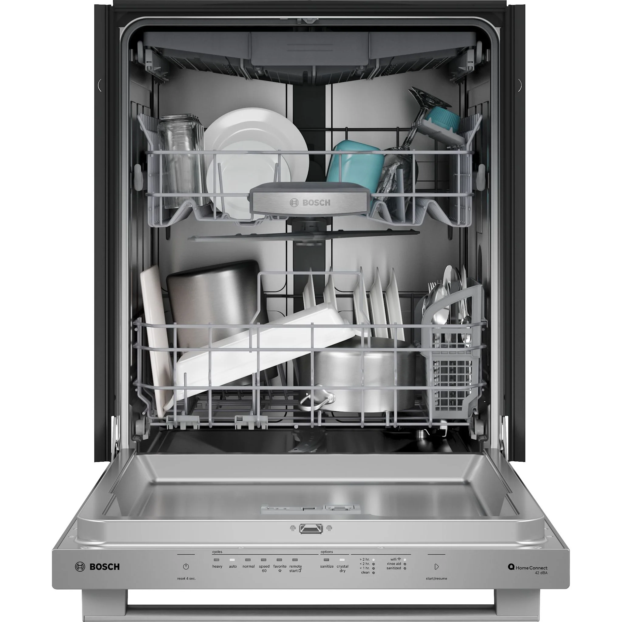 Bosch 800 Series, Dishwasher, 24'' - Brushed steel anti-fingerprint (SHX78DM5N) - Image 5