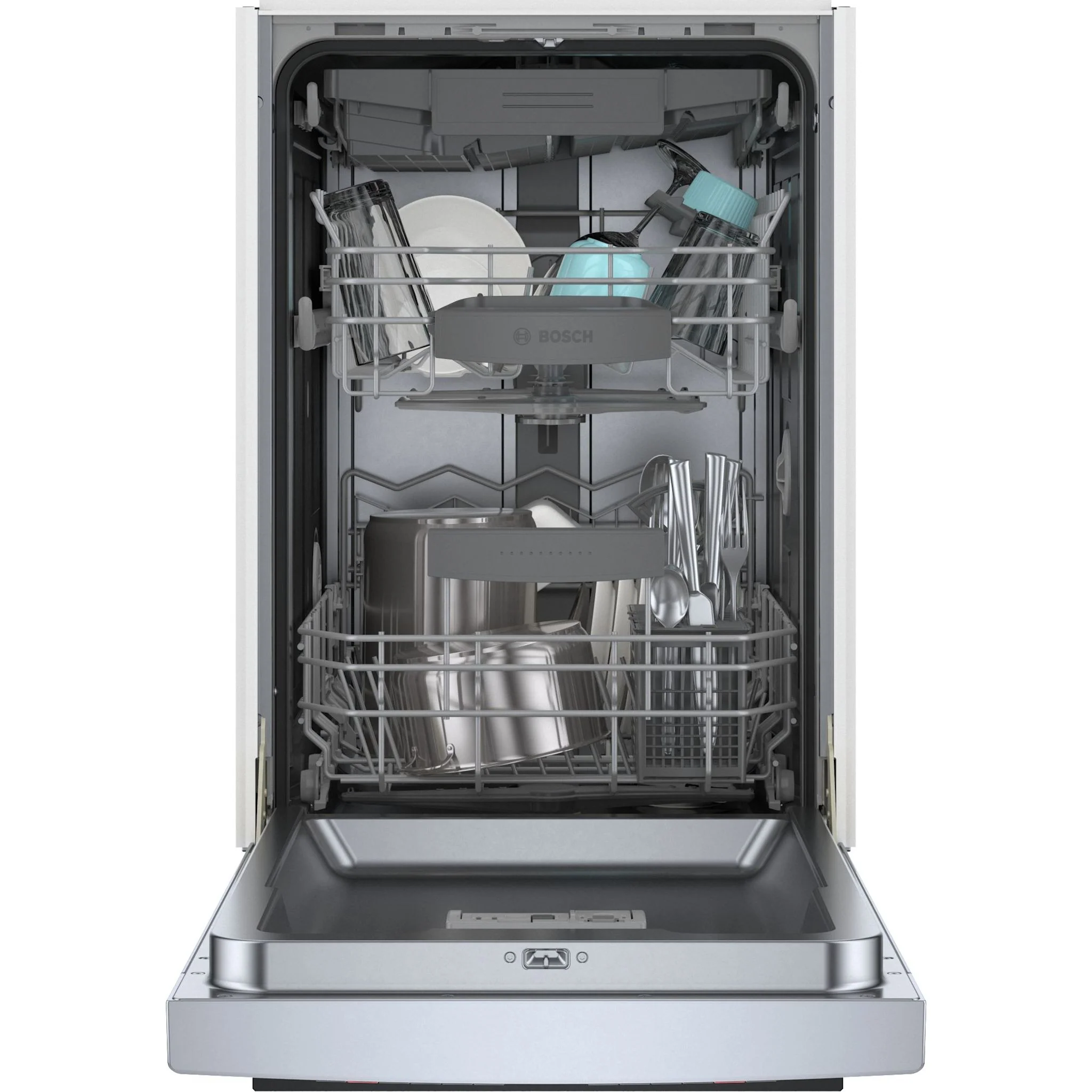 Bosch 800 Series, Dishwasher, 17 3/4'' - Brushed steel anti-fingerprint (SPE68C75UC) - Image 4