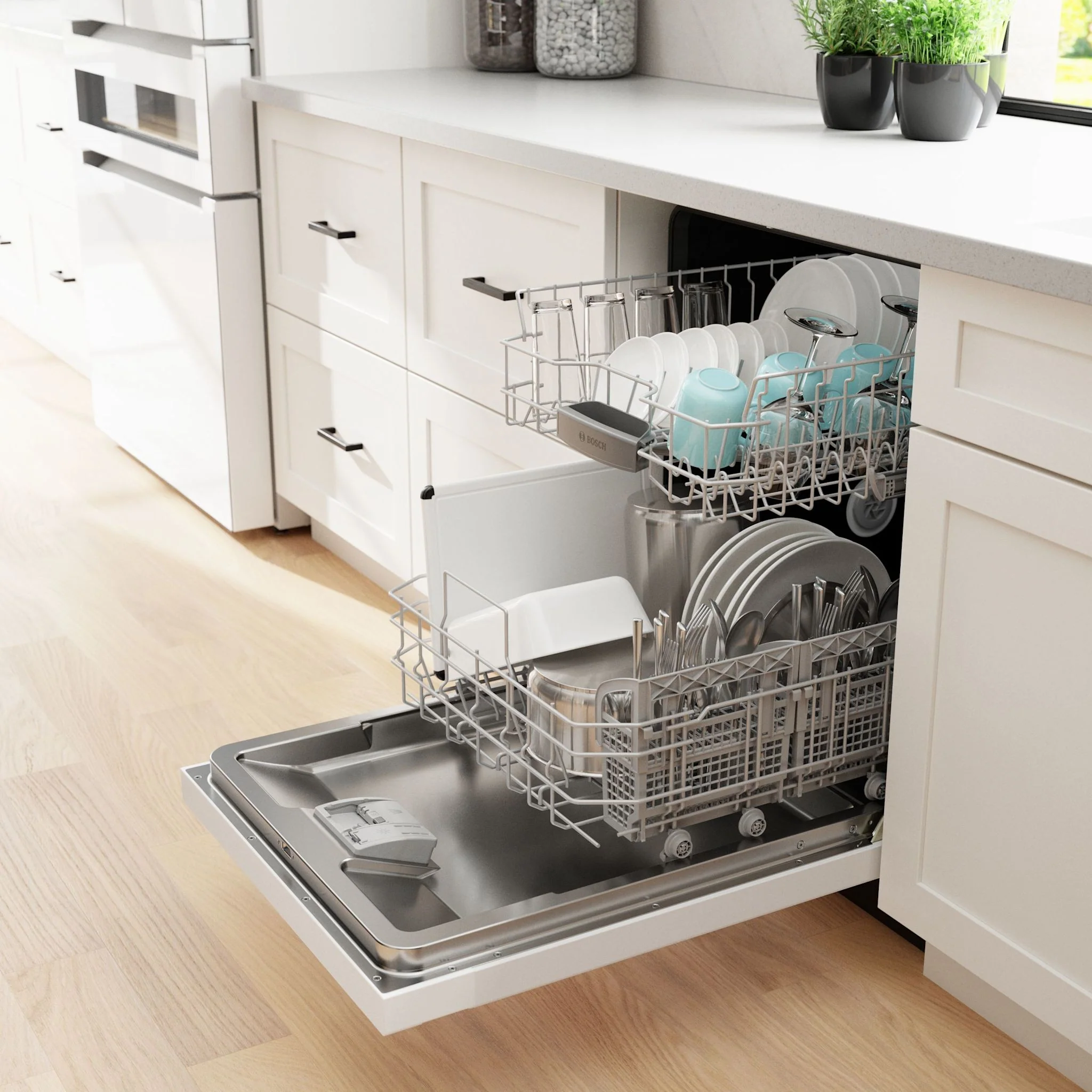 Bosch 300 Series, Dishwasher, 24'' - White (SHE41CM2N) - Image 14